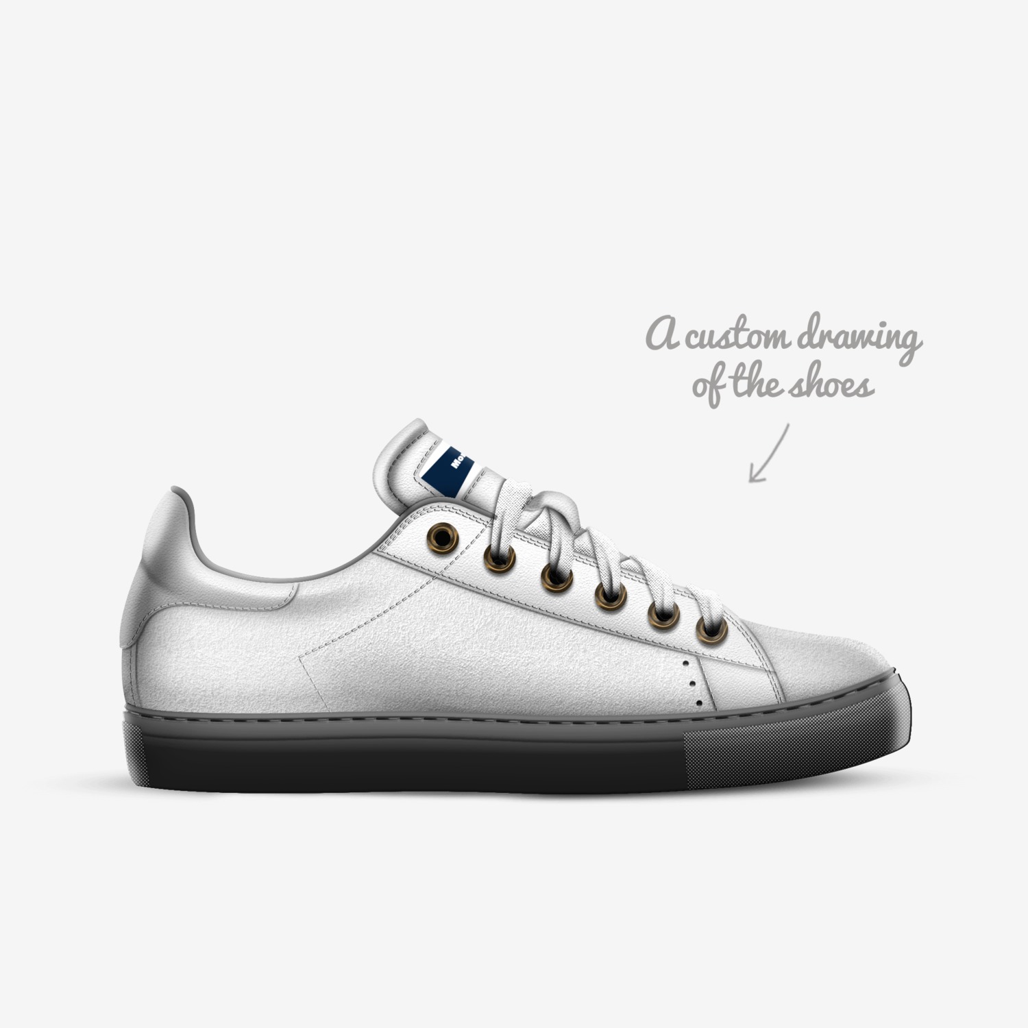 Mono's custom made in Italy shoes by Tymon Huibers | Sketch view