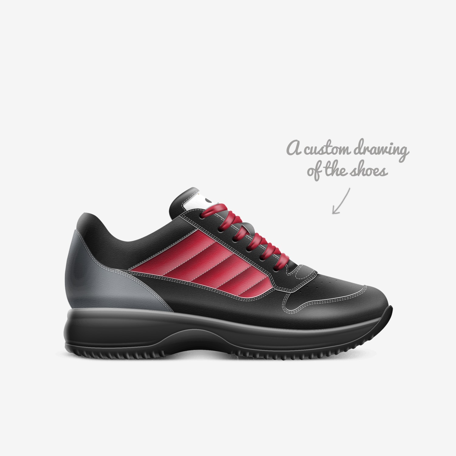 KB custom made in Italy shoes by Jacob Mott | Sketch view