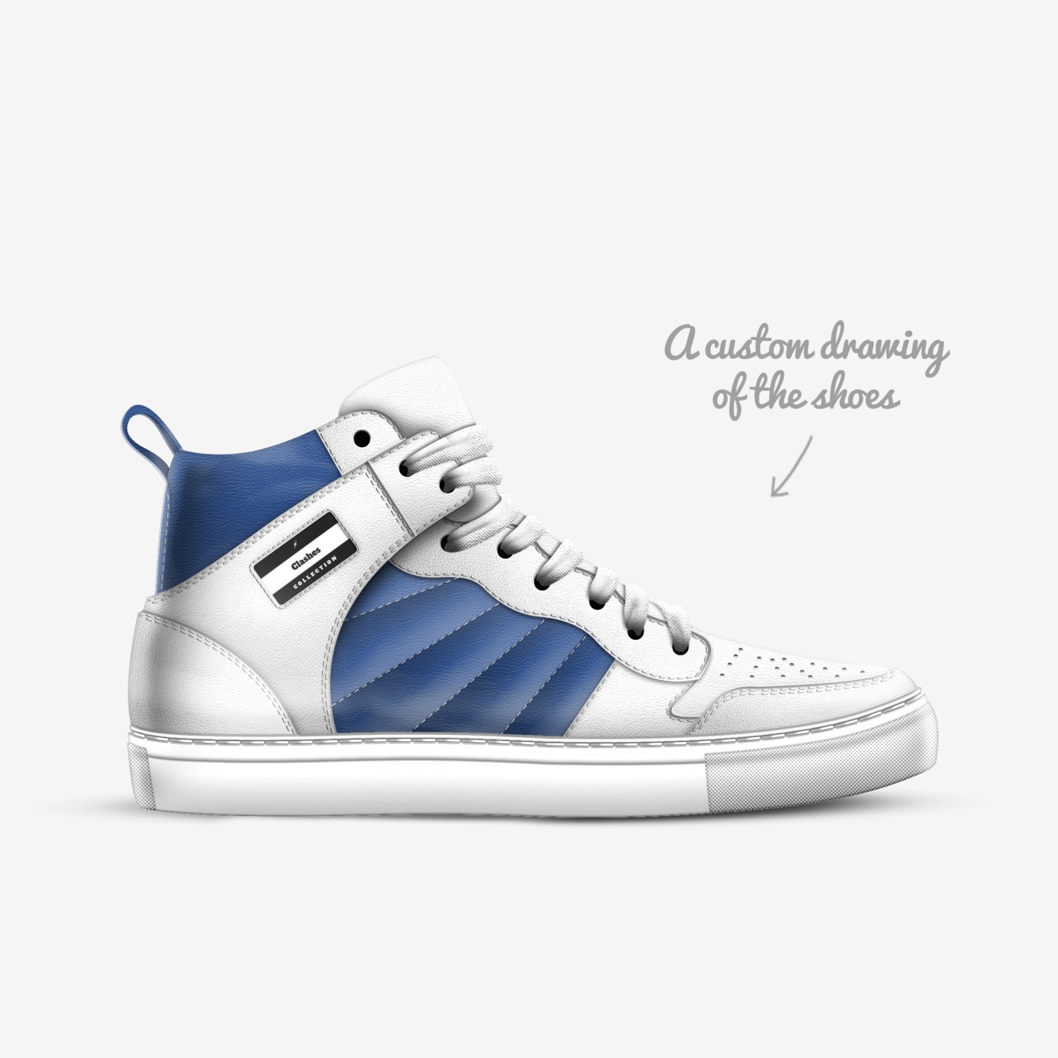 Clashes custom made in Italy shoes by Chris H | Sketch view