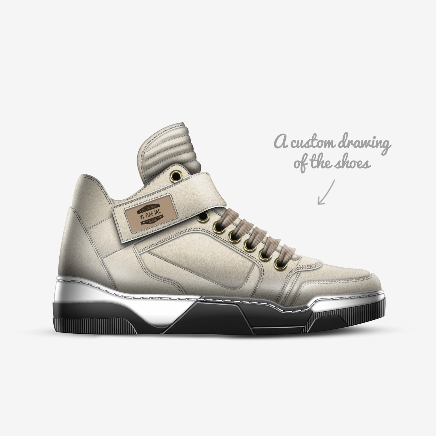 YI, DAE JAE custom made in Italy shoes by Dae Yi | Sketch view