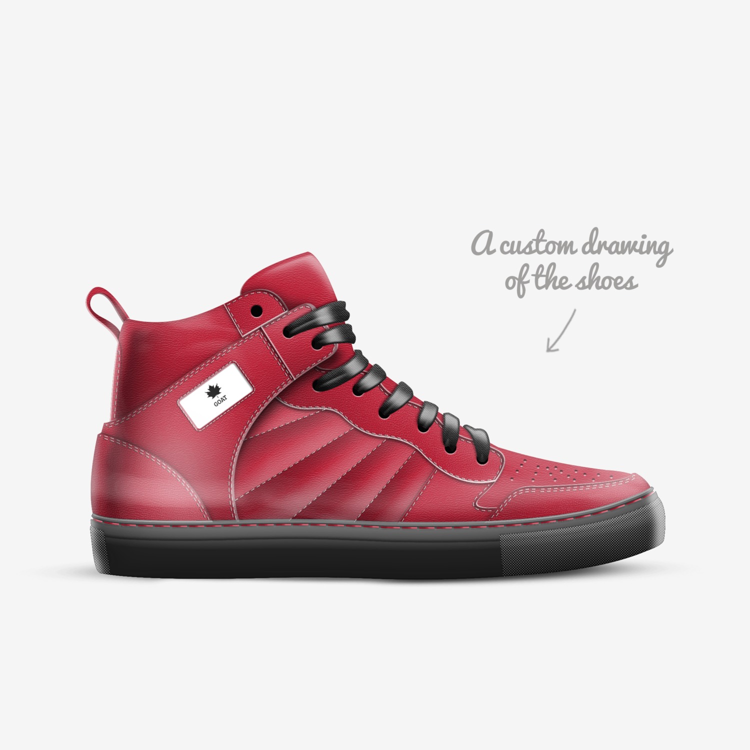 Goat custom made in Italy shoes by Doneshiah Klepinger | Sketch view