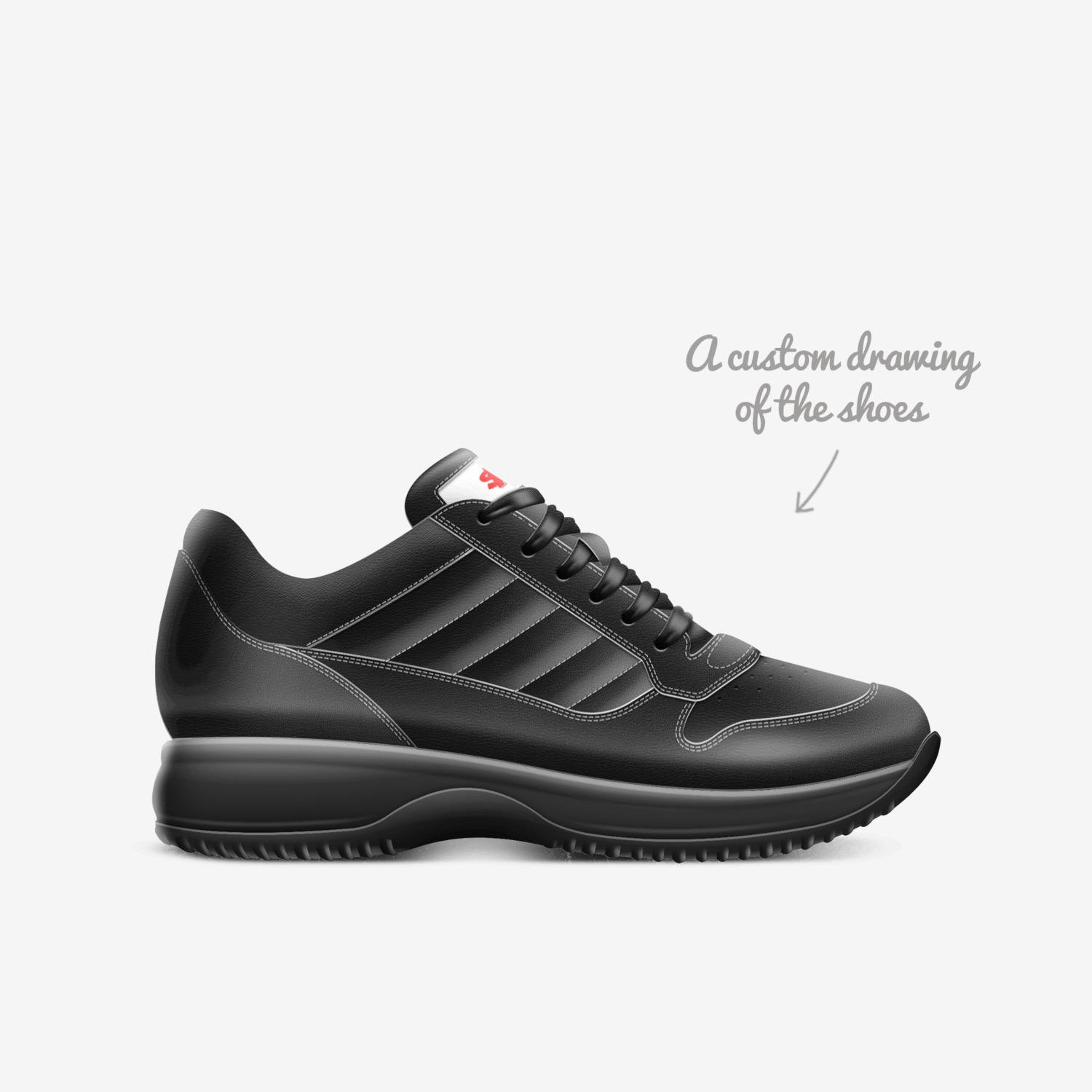 $MB custom made in Italy shoes by Chris | Sketch view