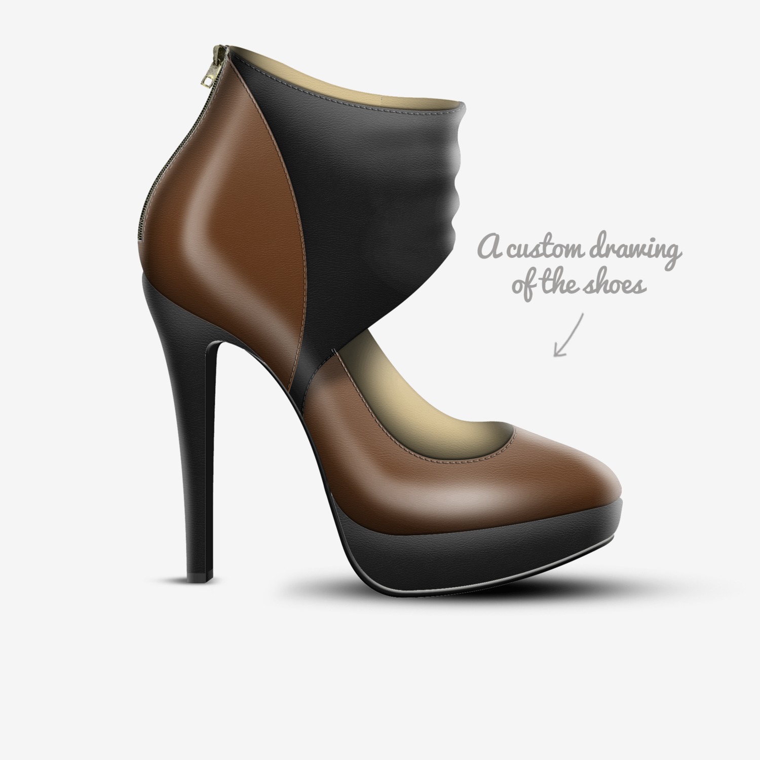 Empire | 21 - Cocoas custom made in Italy shoes by Kortnee Simmons | Sketch view