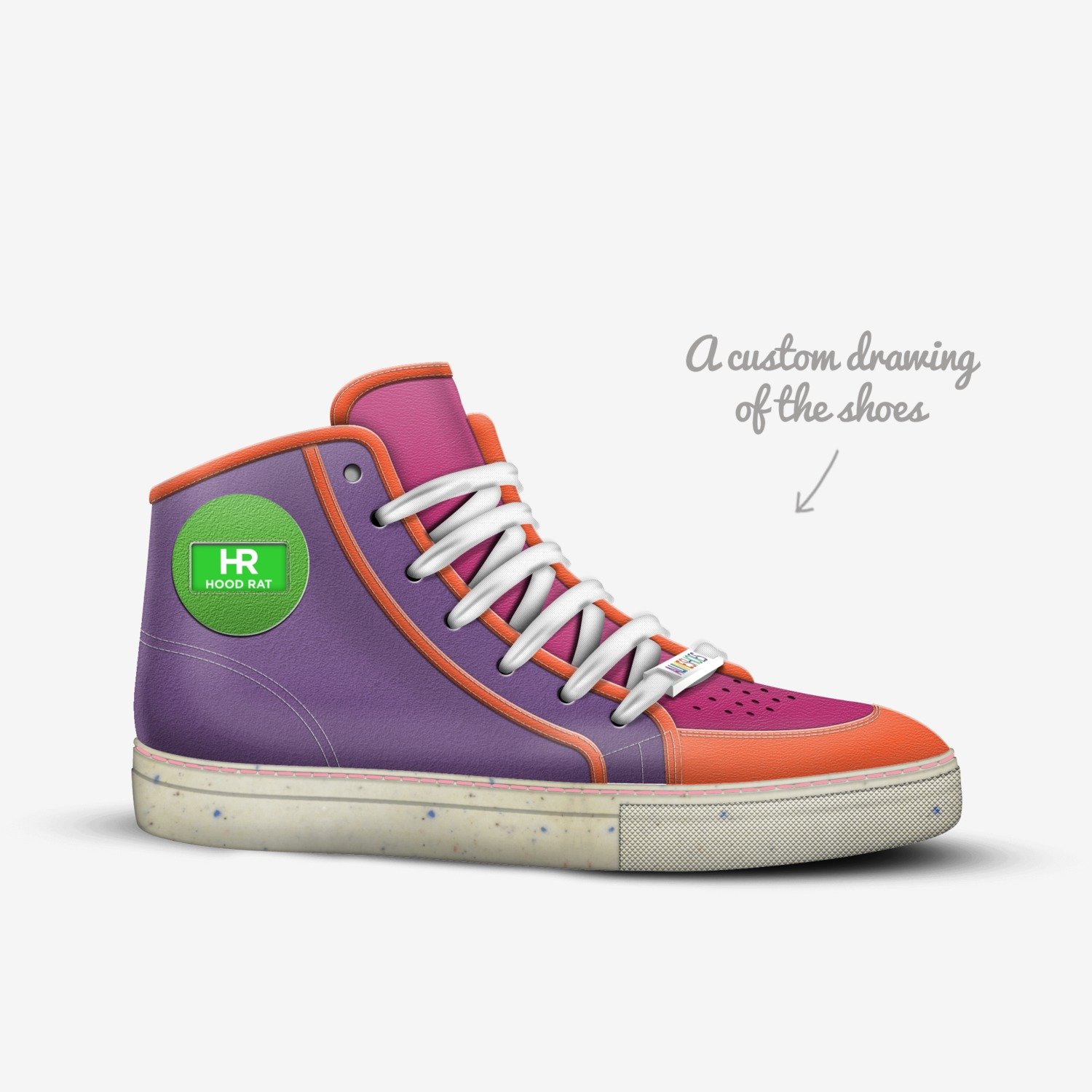 Holly Molly custom made in Italy shoes by Erica Janae | Sketch view