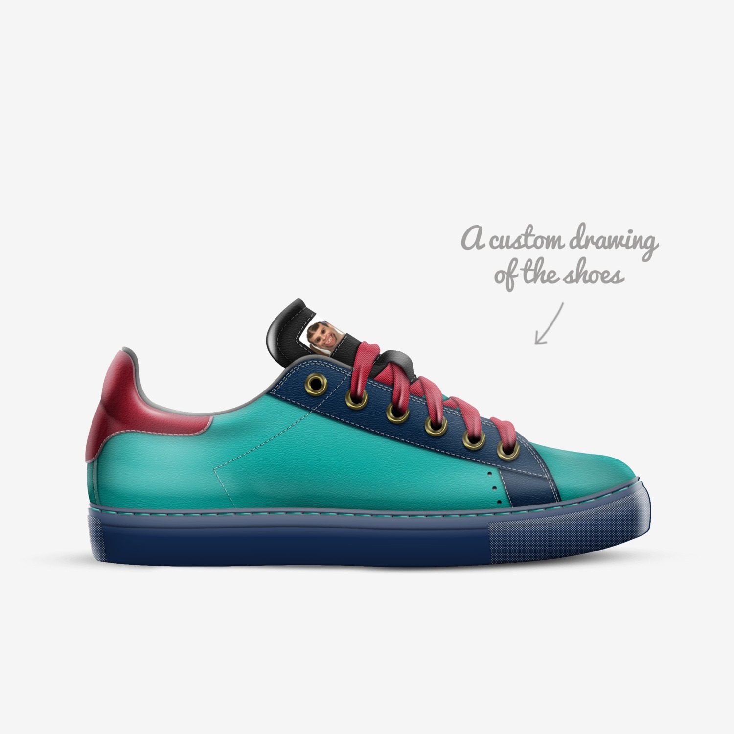 gocci  custom made in Italy shoes by Aiden | Sketch view