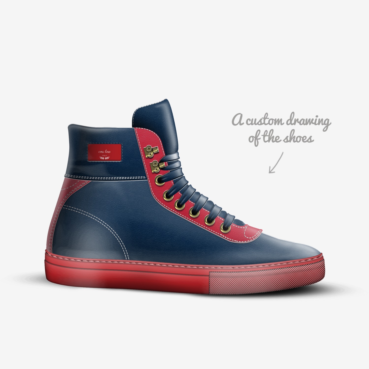 cms line custom made in Italy shoes by Jenessaoxendine | Sketch view