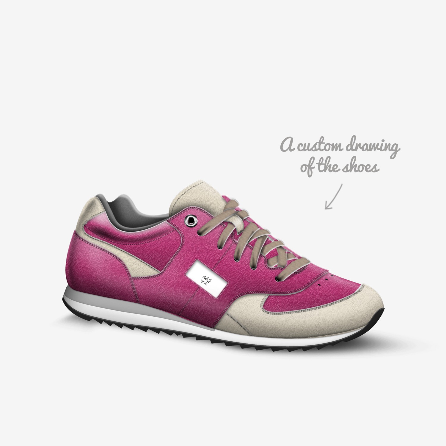 A&J custom made in Italy shoes by Jakayla Townes | Sketch view
