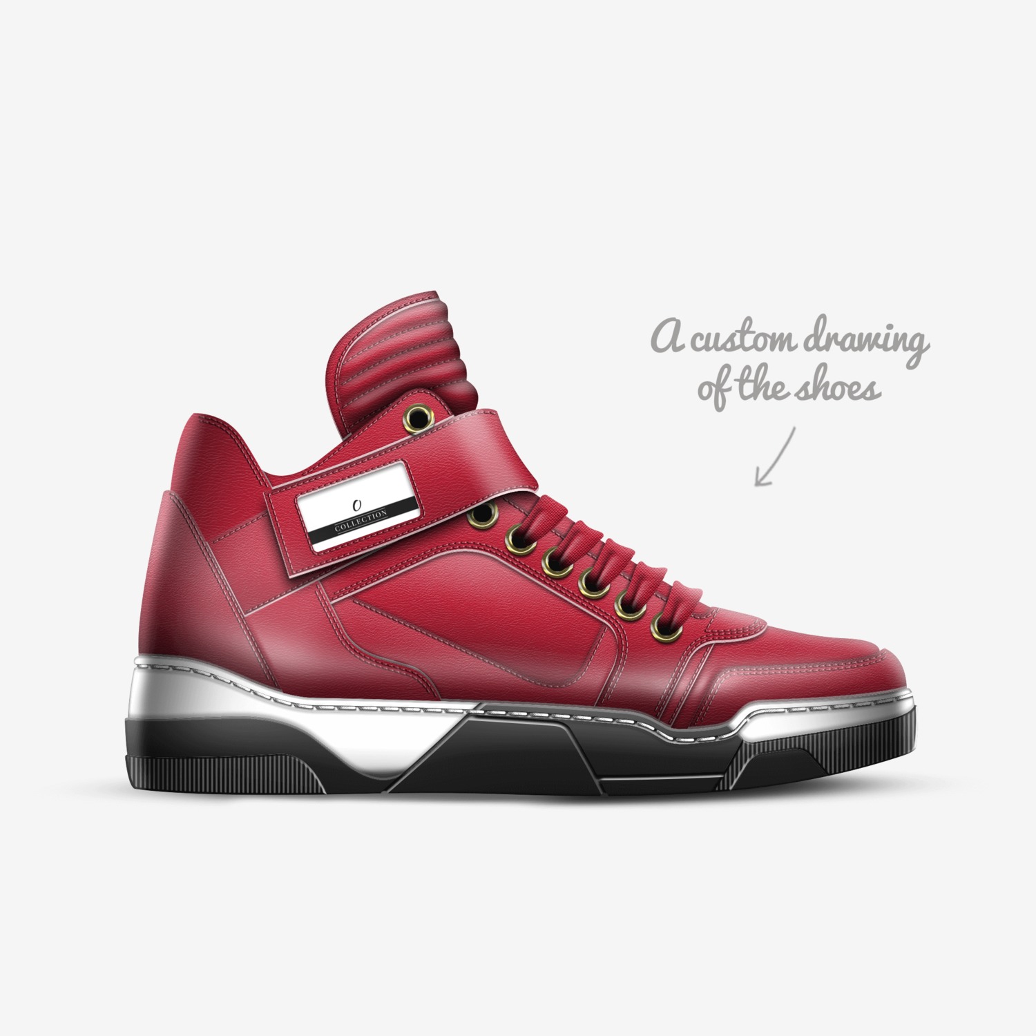 O custom made in Italy shoes by Brady Oxborrow | Sketch view