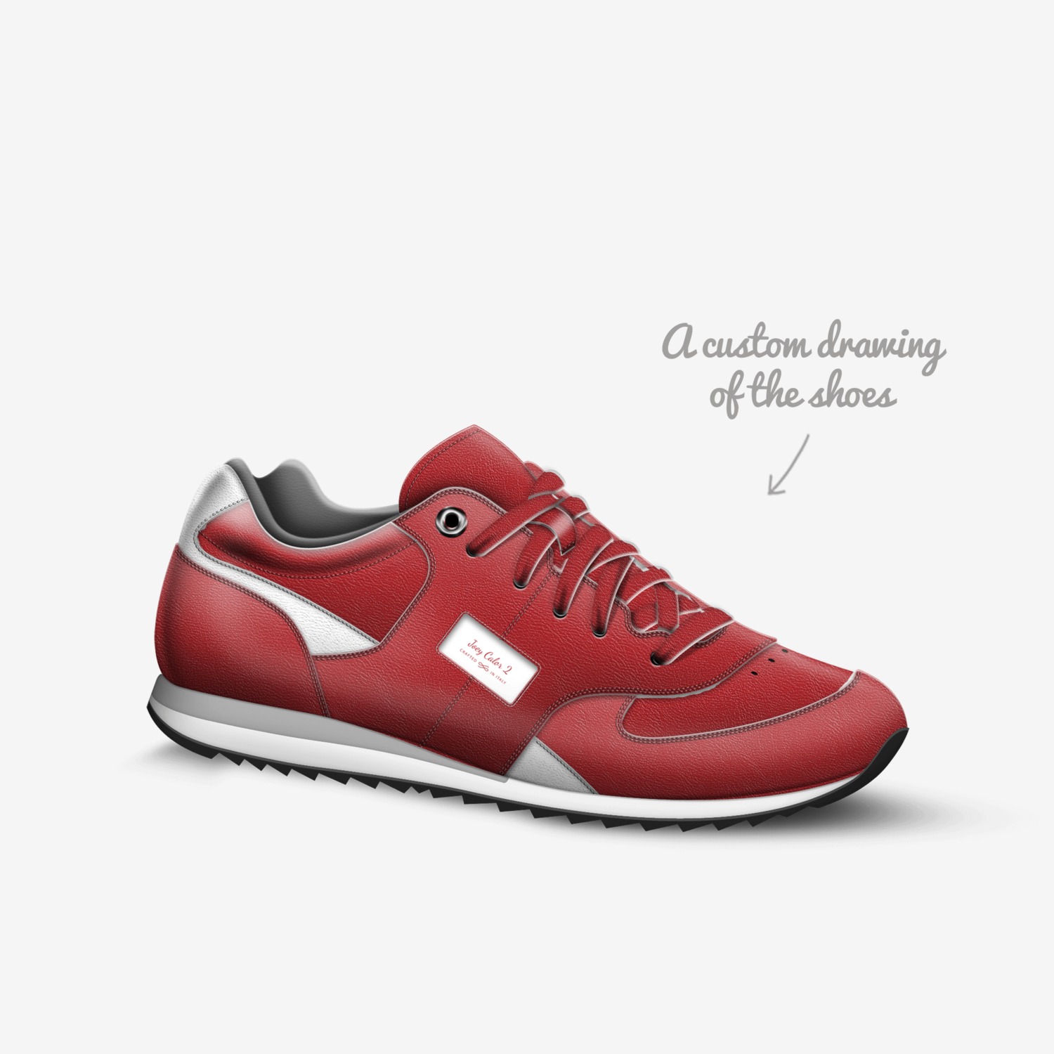 Joey Calor 2 custom made in Italy shoes by Joseph Smith | Sketch view