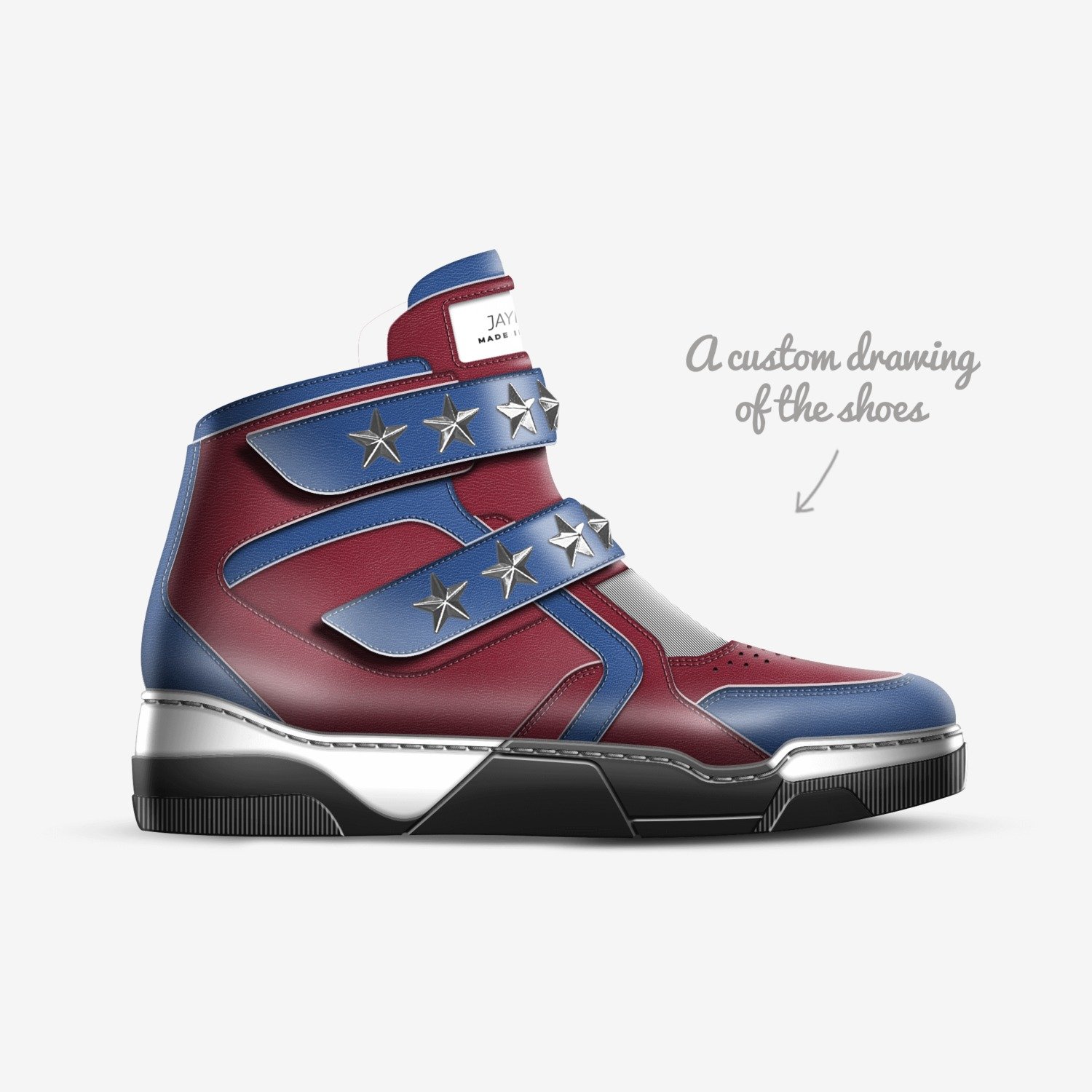 JC custom made in Italy shoes by Jeremiah Raber | Sketch view