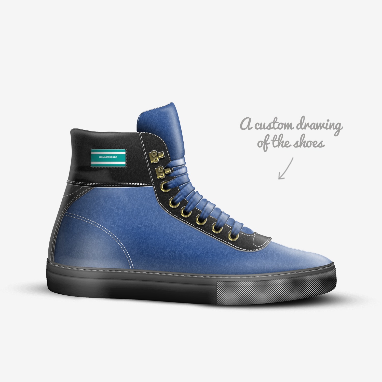 HAMMERHEADS custom made in Italy shoes by Jimmy Cherry | Sketch view