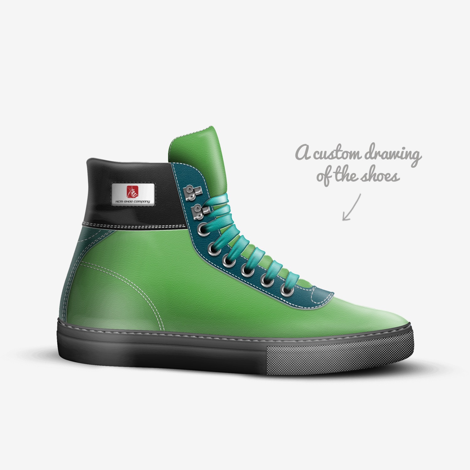 The Cool One custom made in Italy shoes by Mason Olney | Sketch view