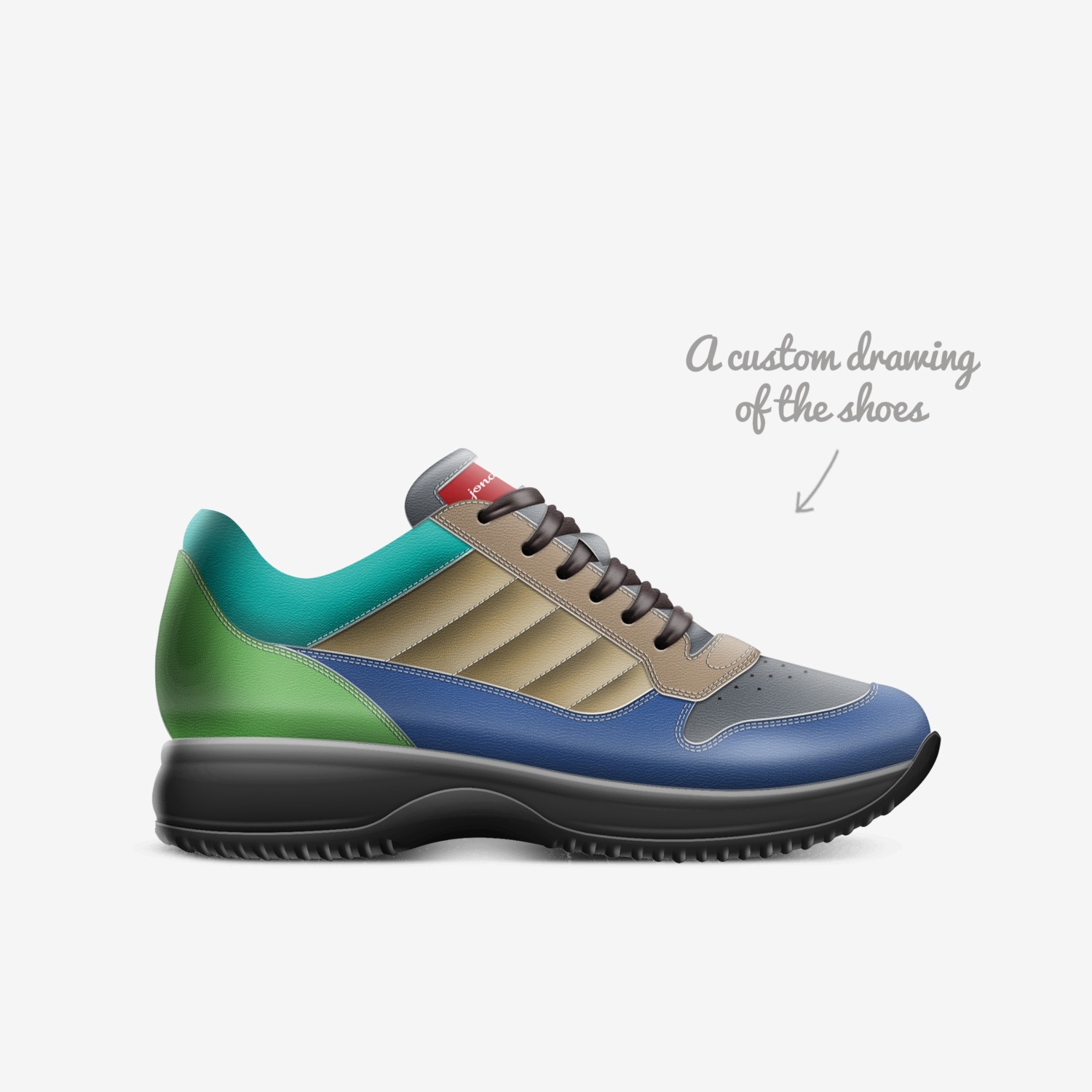 jonathan stclair custom made in Italy shoes by Jonathan Stclair | Sketch view