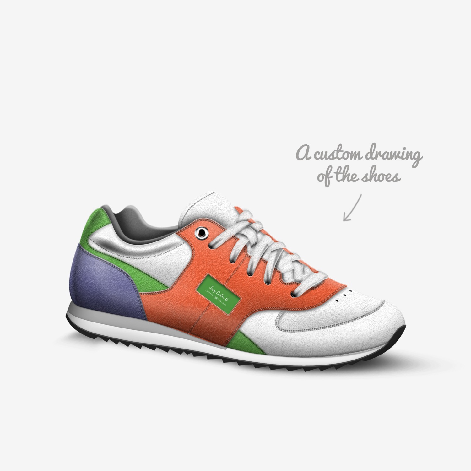 Joey Calor 6 custom made in Italy shoes by Joseph Smith | Sketch view