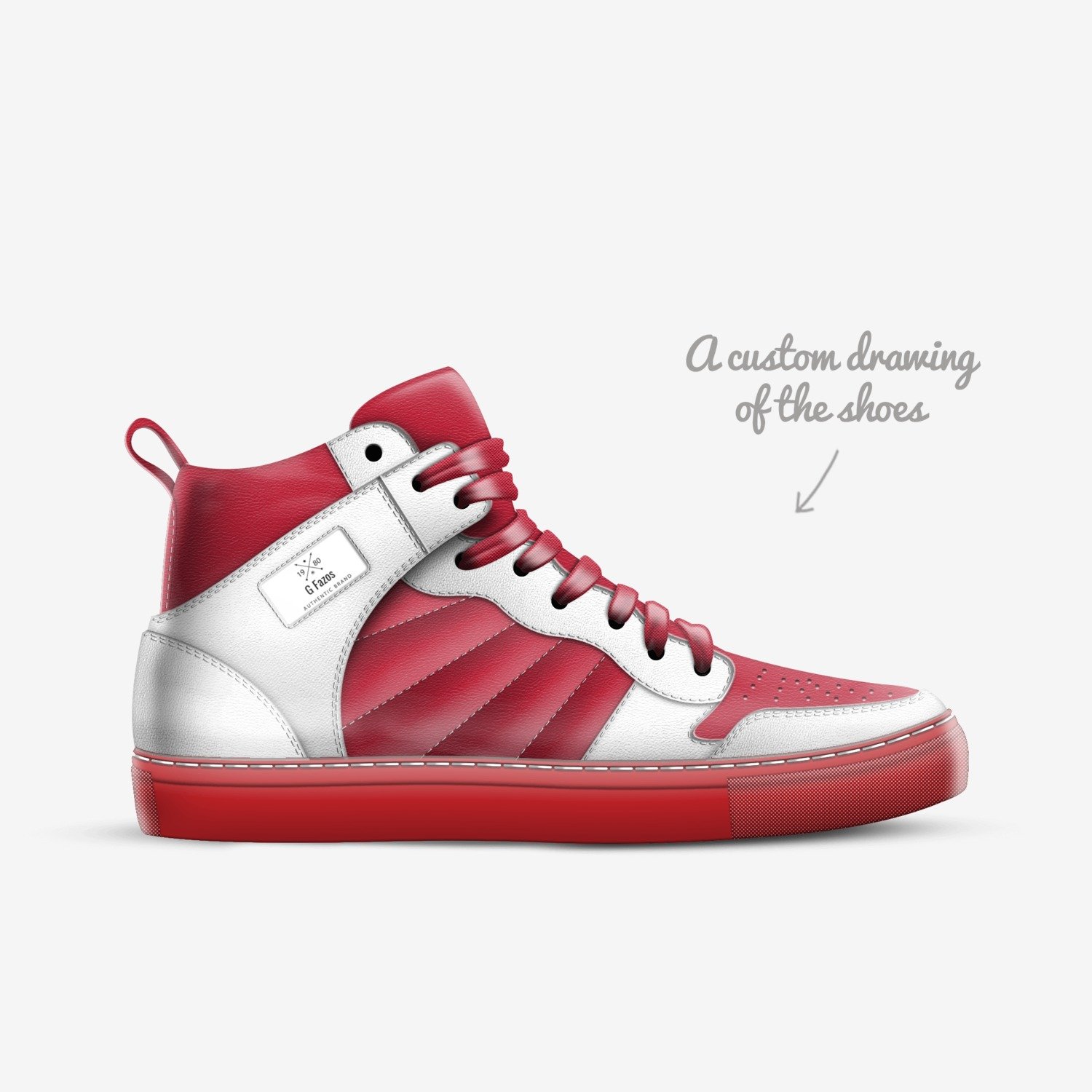 G Fazos custom made in Italy shoes by Gabriel Smith | Sketch view