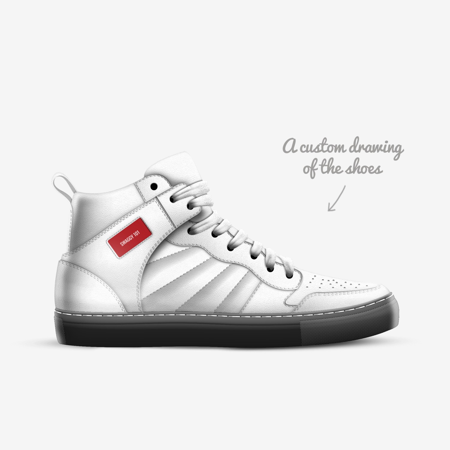 swaggy 101  custom made in Italy shoes by Swaggy | Sketch view