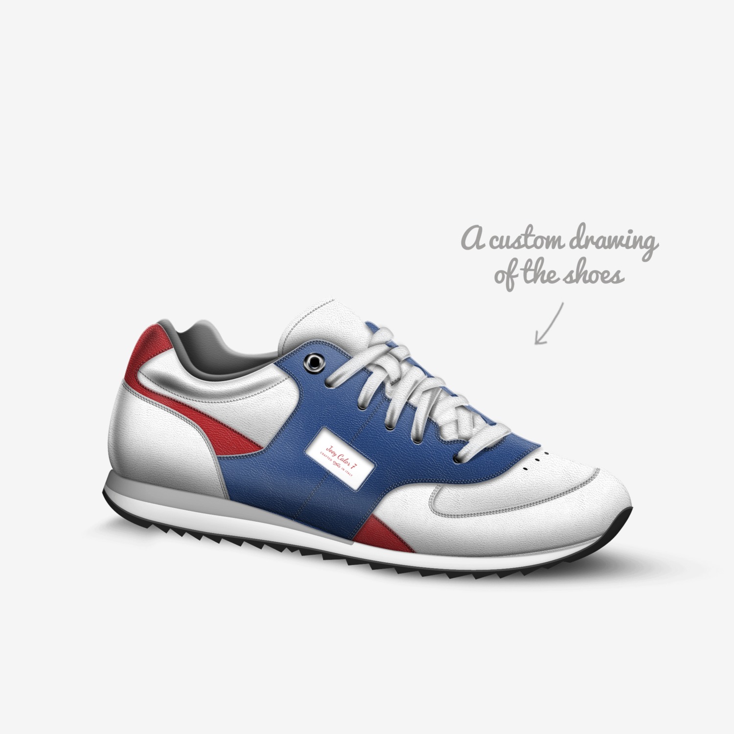Joey Calor 7 custom made in Italy shoes by Joseph Smith | Sketch view