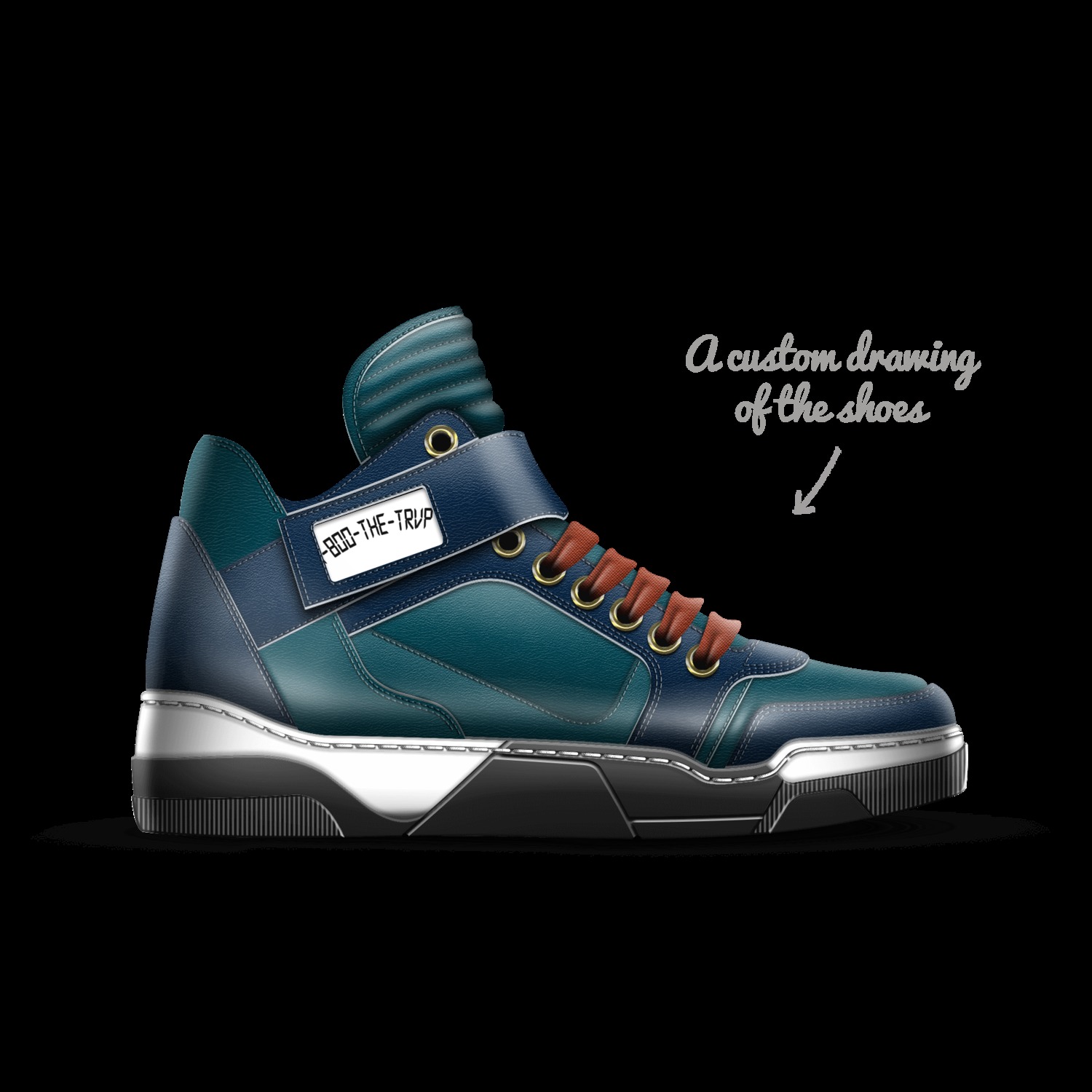 A Custom Shoe concept by Santos Guerrero