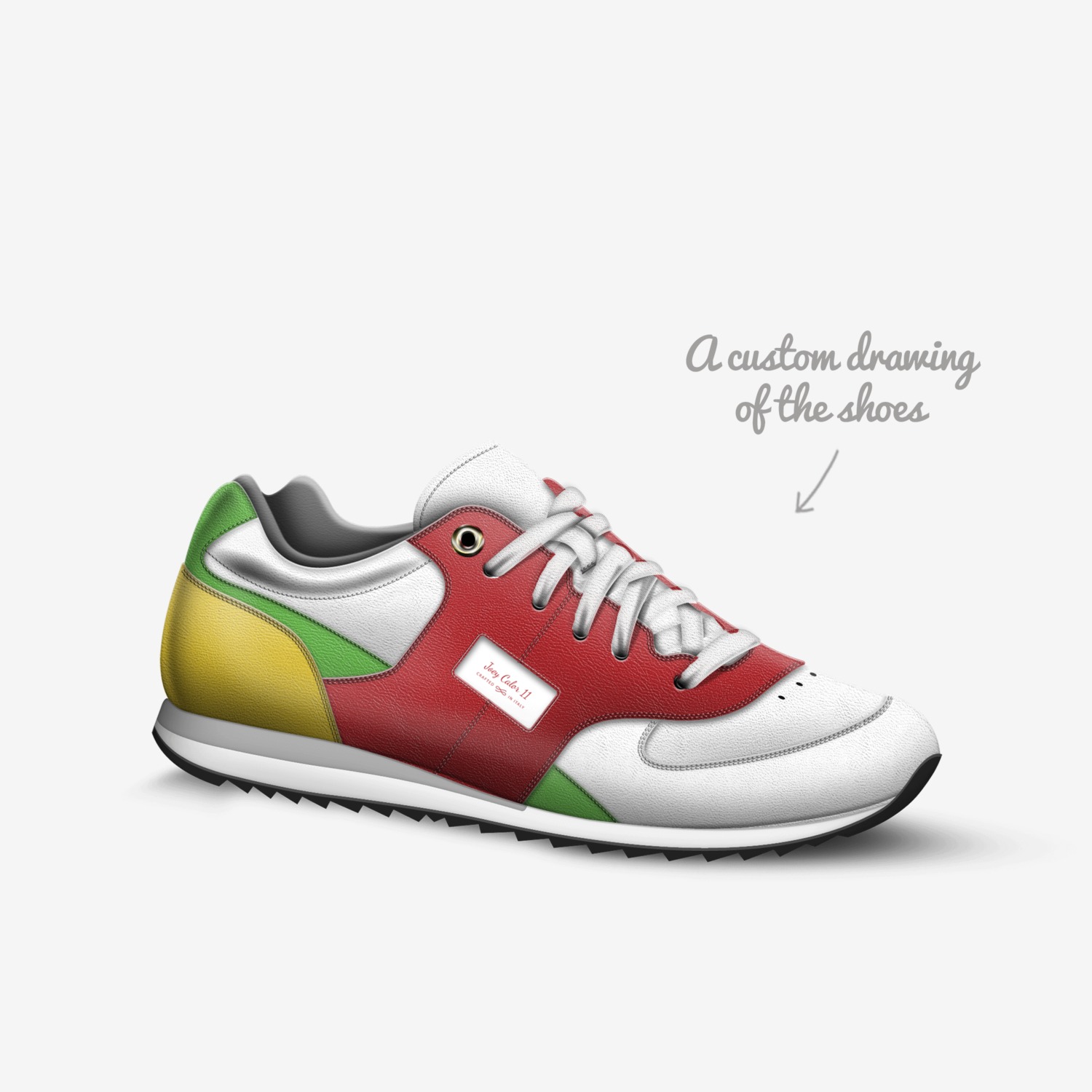 Joey Calor 11 custom made in Italy shoes by Joseph Smith | Sketch view