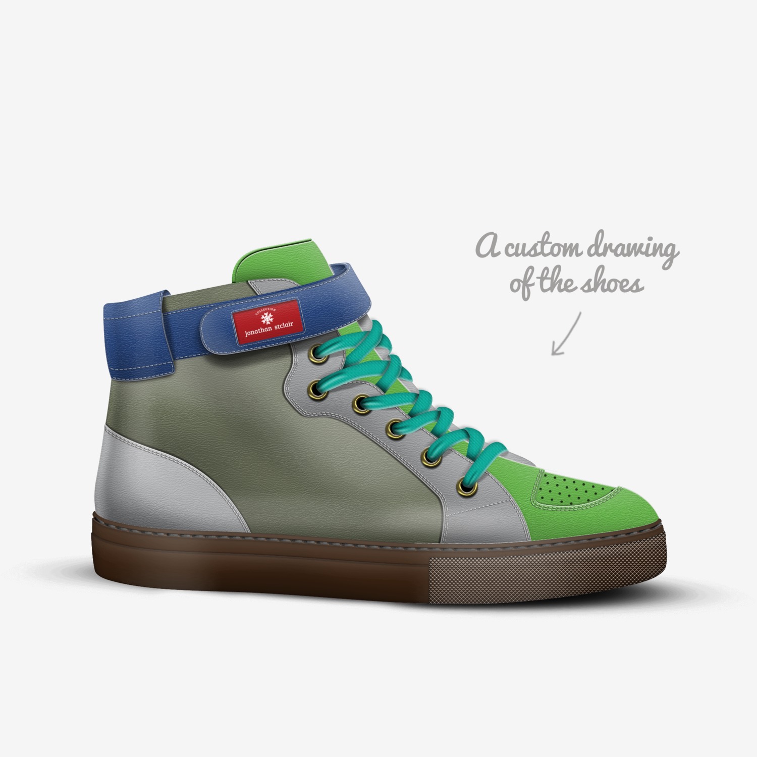 jonathan  stclair custom made in Italy shoes by Jonathan Stclair | Sketch view