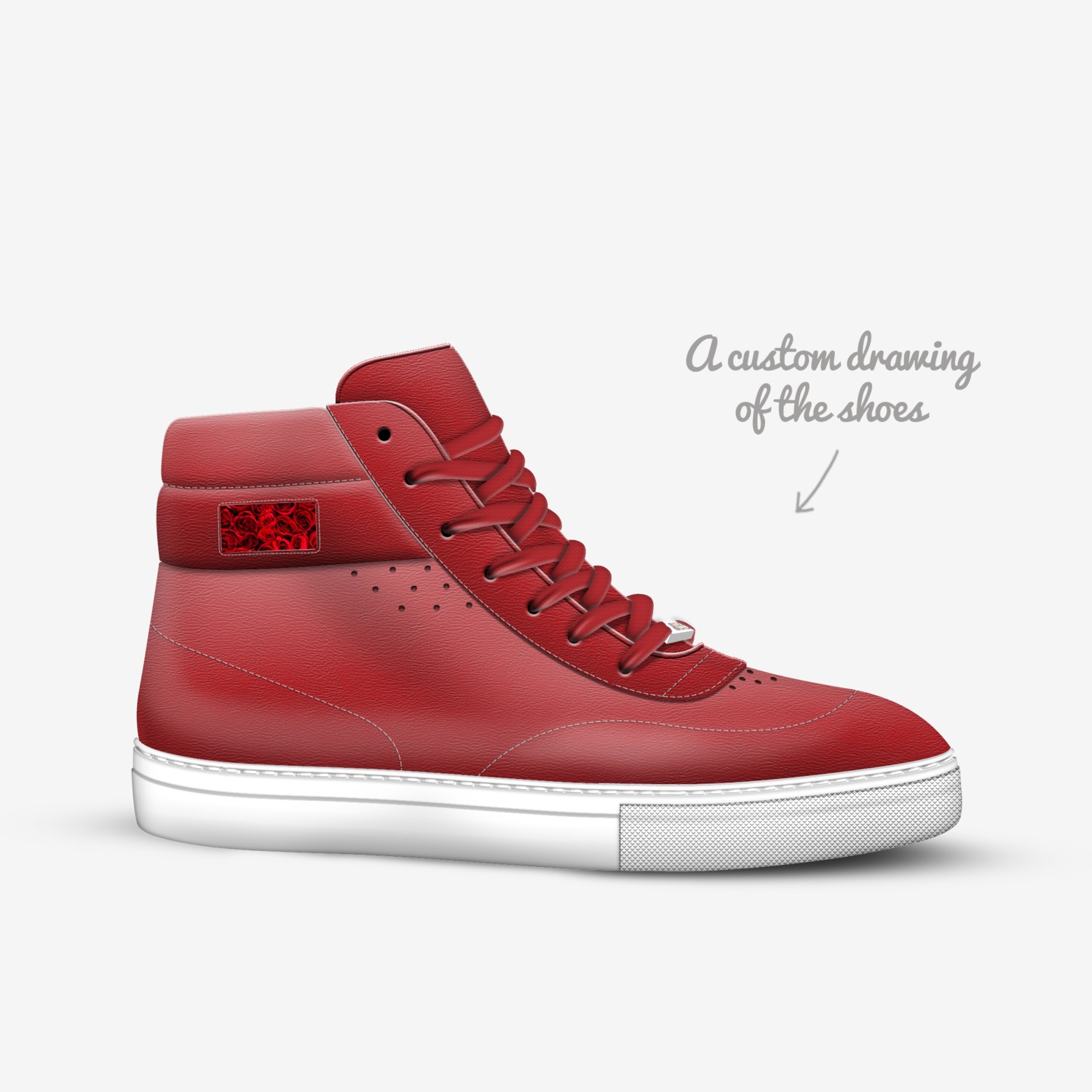 Greatnessbywizzolx custom made in Italy shoes by Dante Bulter | Sketch view
