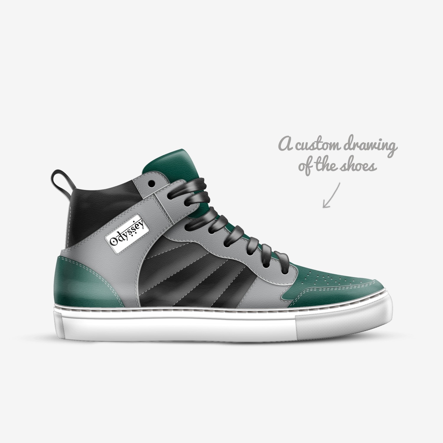 advertising projec custom made in Italy shoes by Yes Yes | Sketch view
