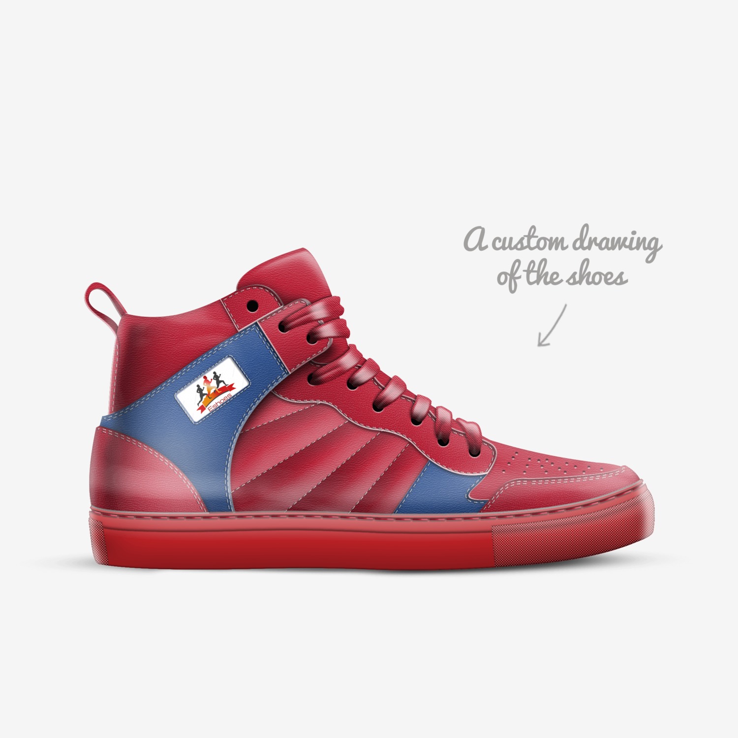 Eshoes custom made in Italy shoes by Evan | Sketch view