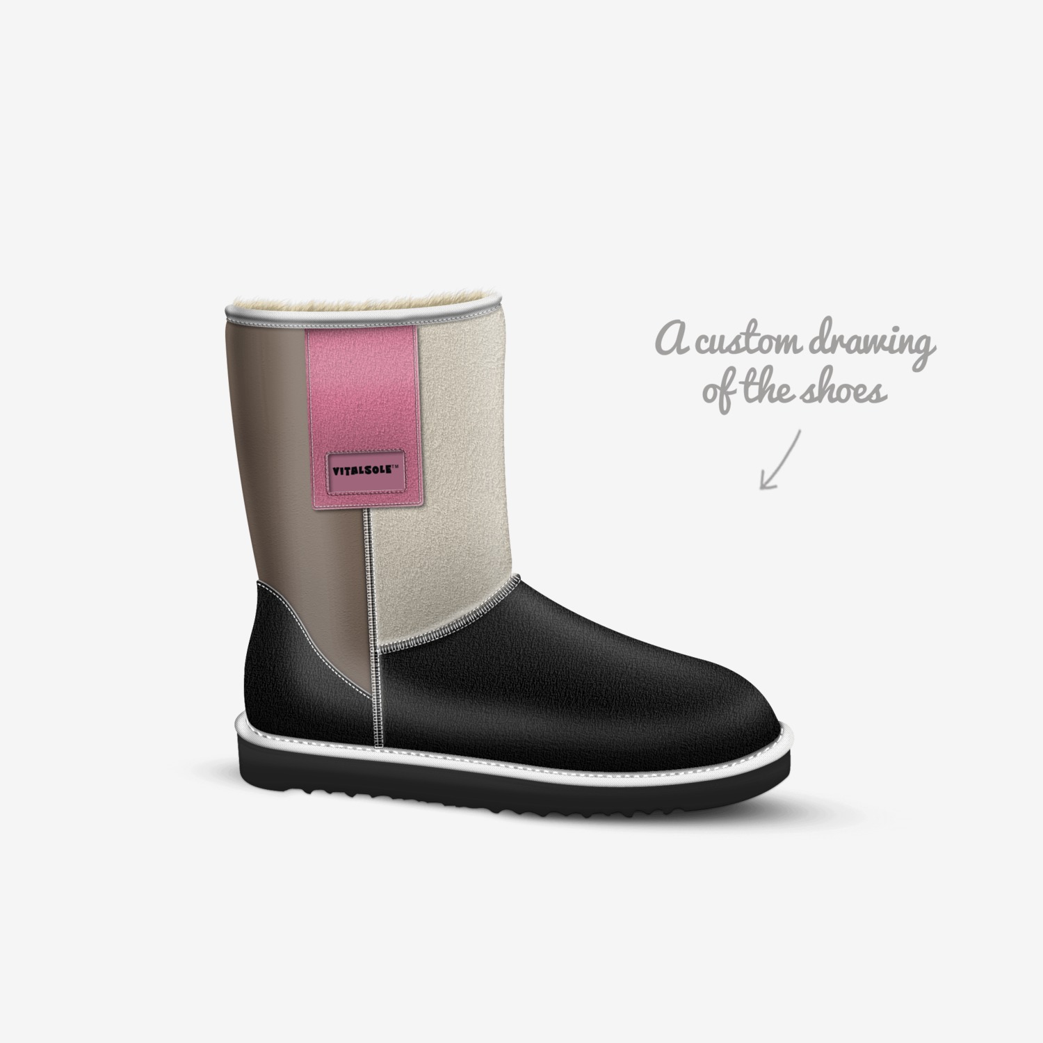 B.F. Ferrets custom made in Italy shoes by Olivia Lake | Sketch view