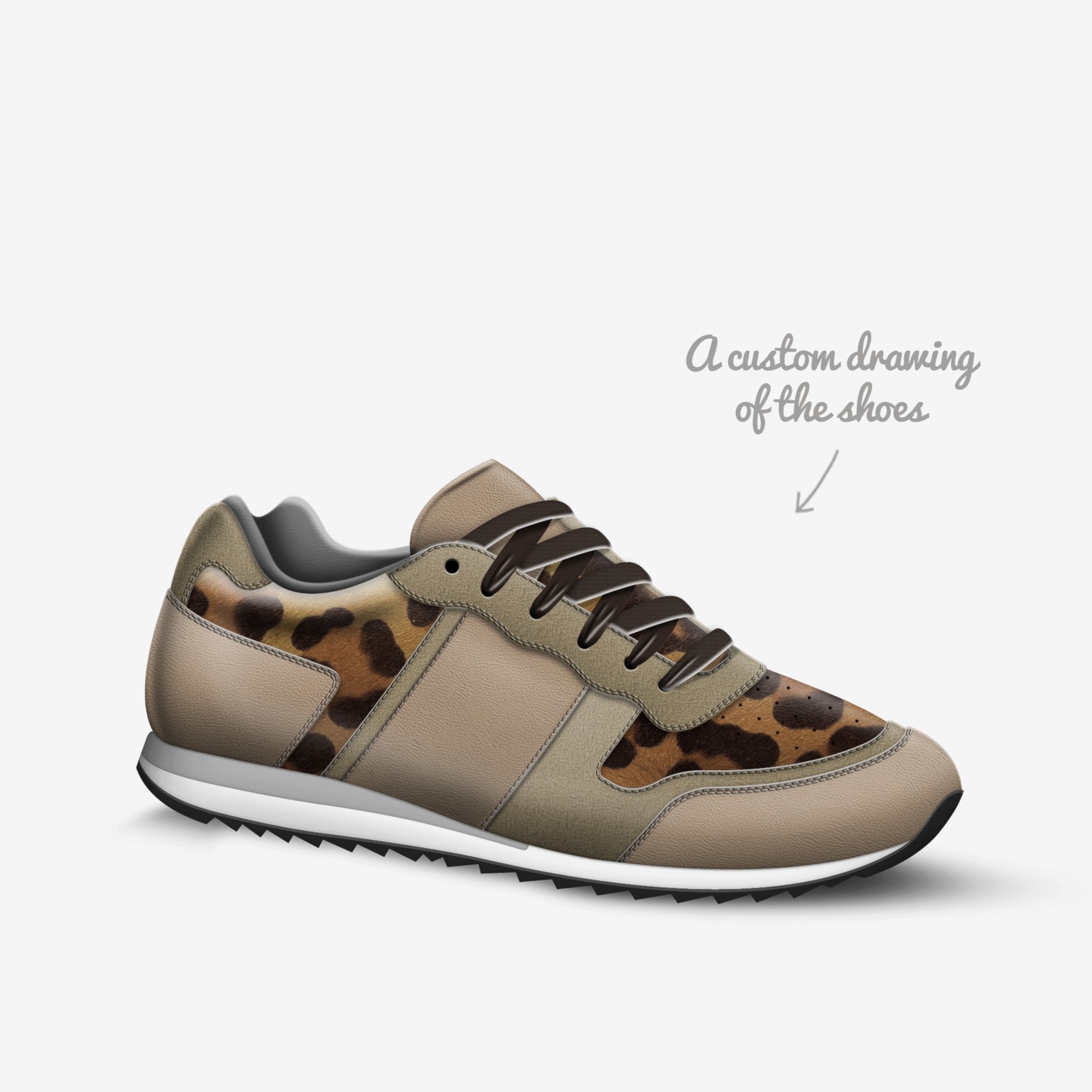Ayizan custom made in Italy shoes by Erwin Papillon | Sketch view