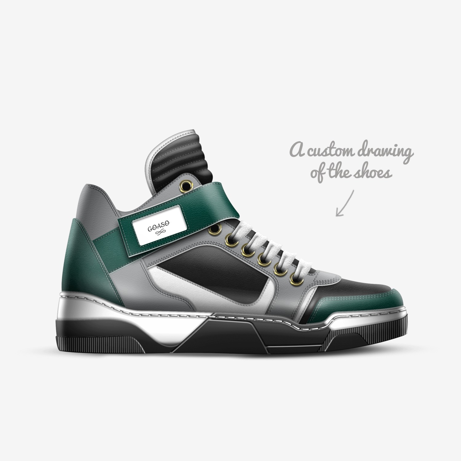 GOASO custom made in Italy shoes by Kimi | Sketch view