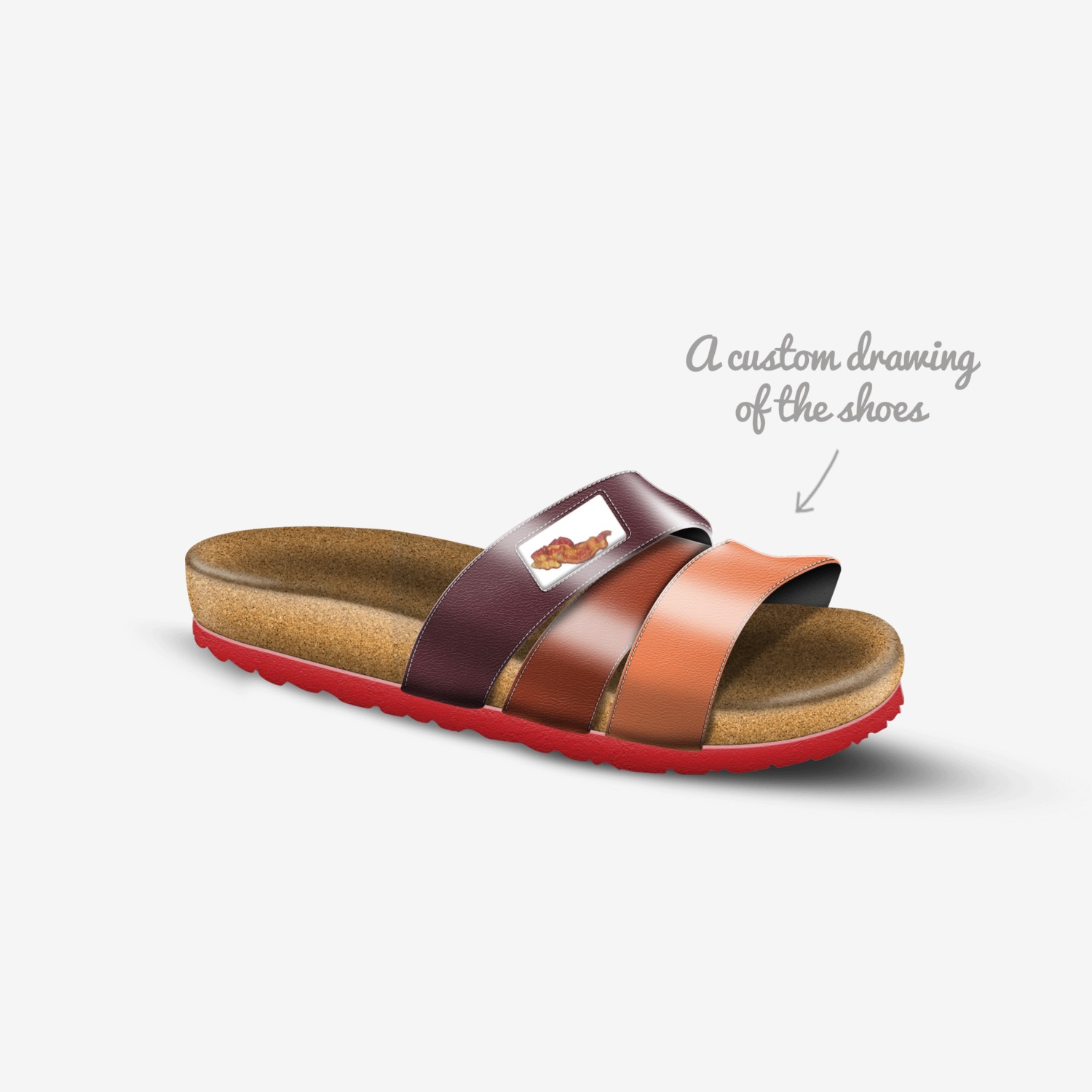 Bacon Boys custom made in Italy shoes by Crisp E. Bacon | Sketch view
