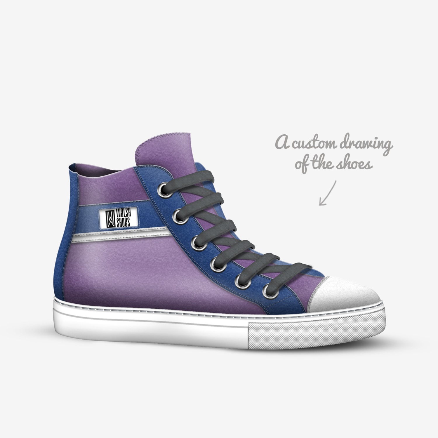 Walsh Shoes custom made in Italy shoes by Tj Walsh | Sketch view