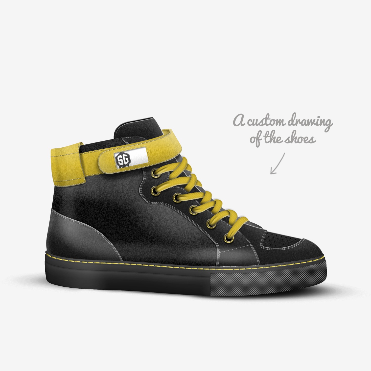 GREENs custom made in Italy shoes by Sincere | Sketch view