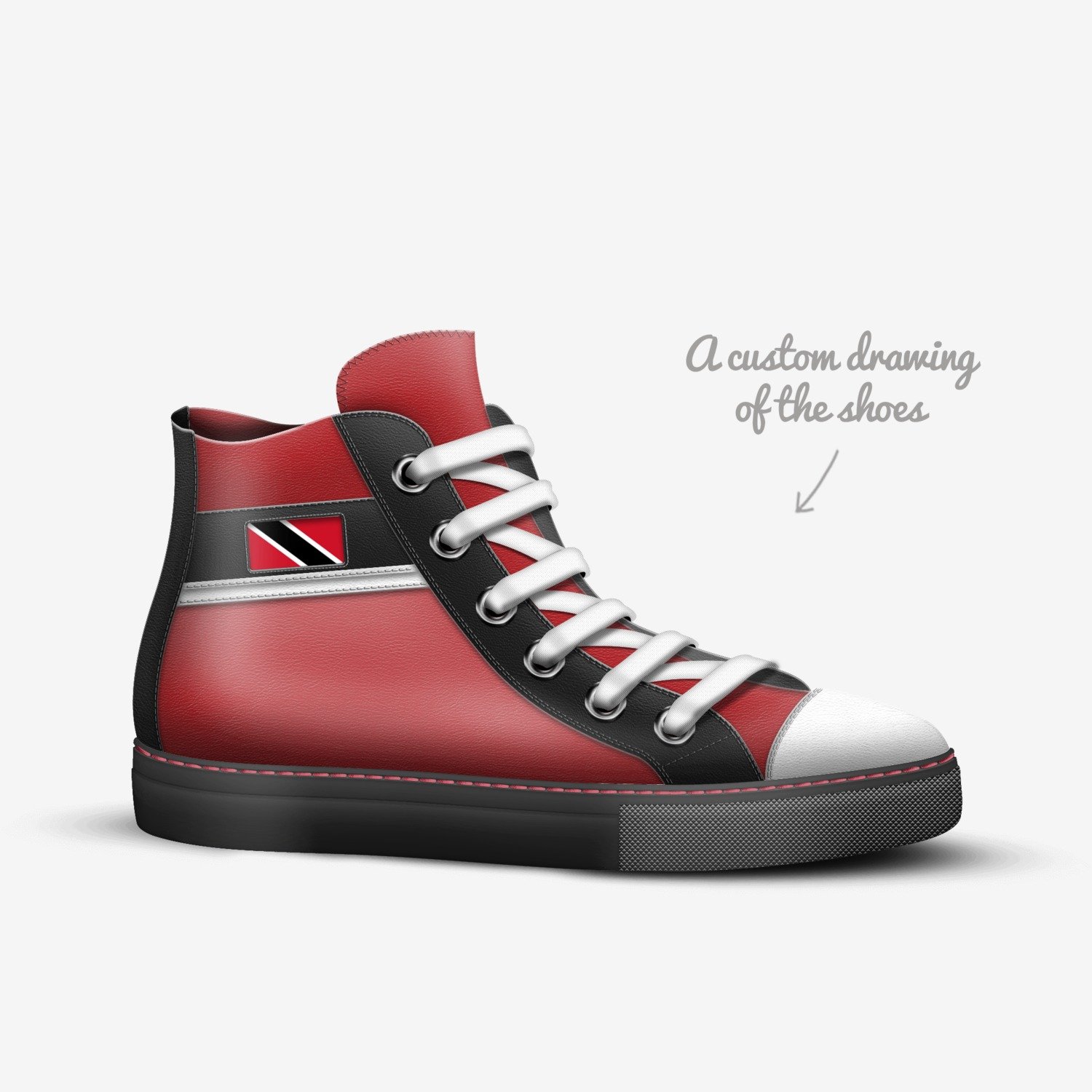 T and T Pride custom made in Italy shoes by Scott Thomas | Sketch view
