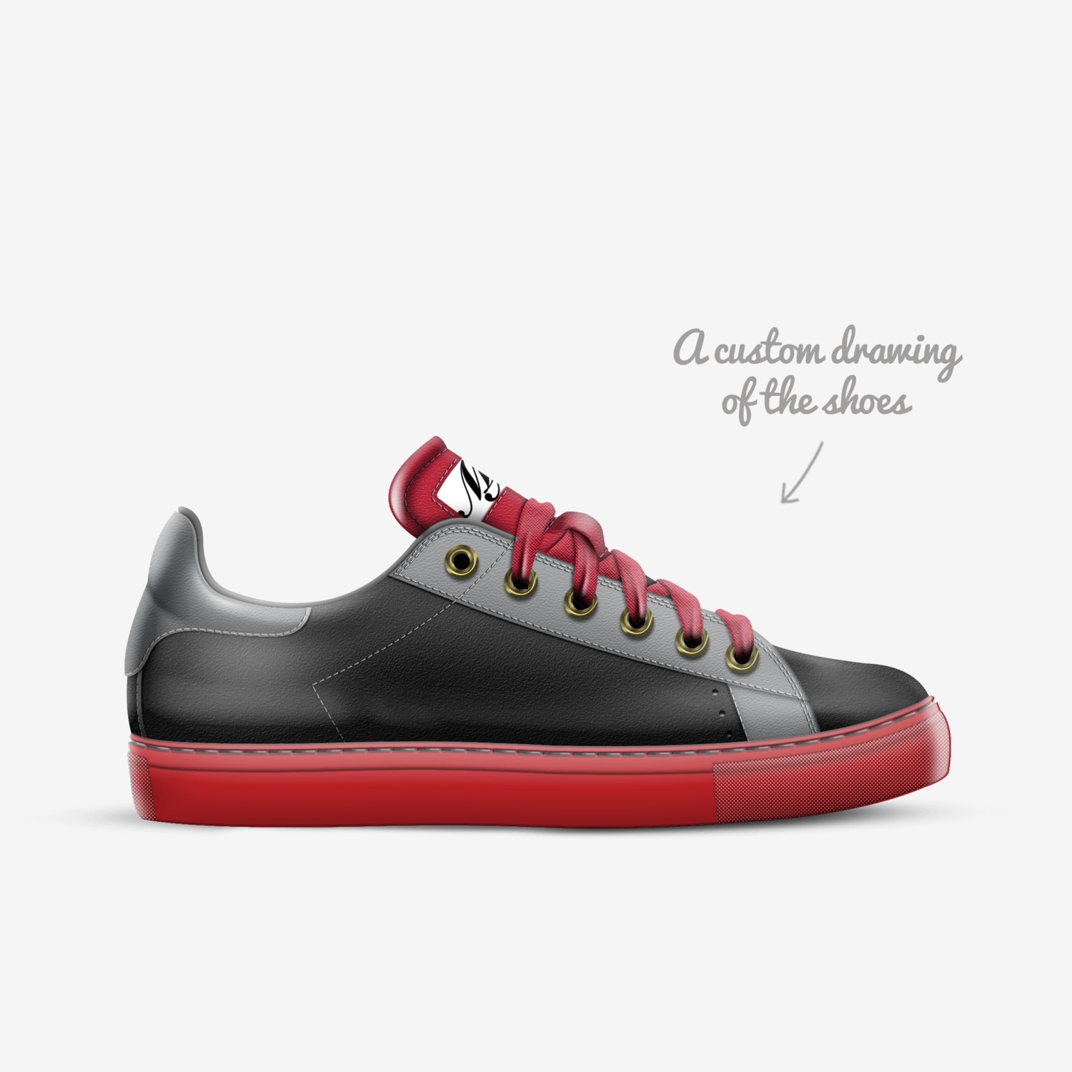 M&M custom made in Italy shoes by Mark Smith | Sketch view