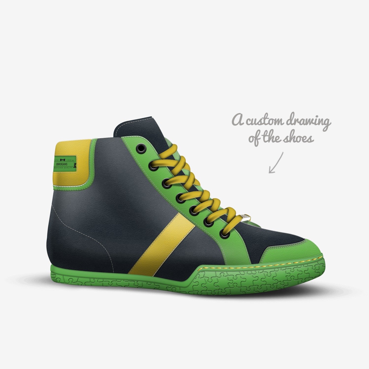 JBROGANS custom made in Italy shoes by Jason Brogan | Sketch view