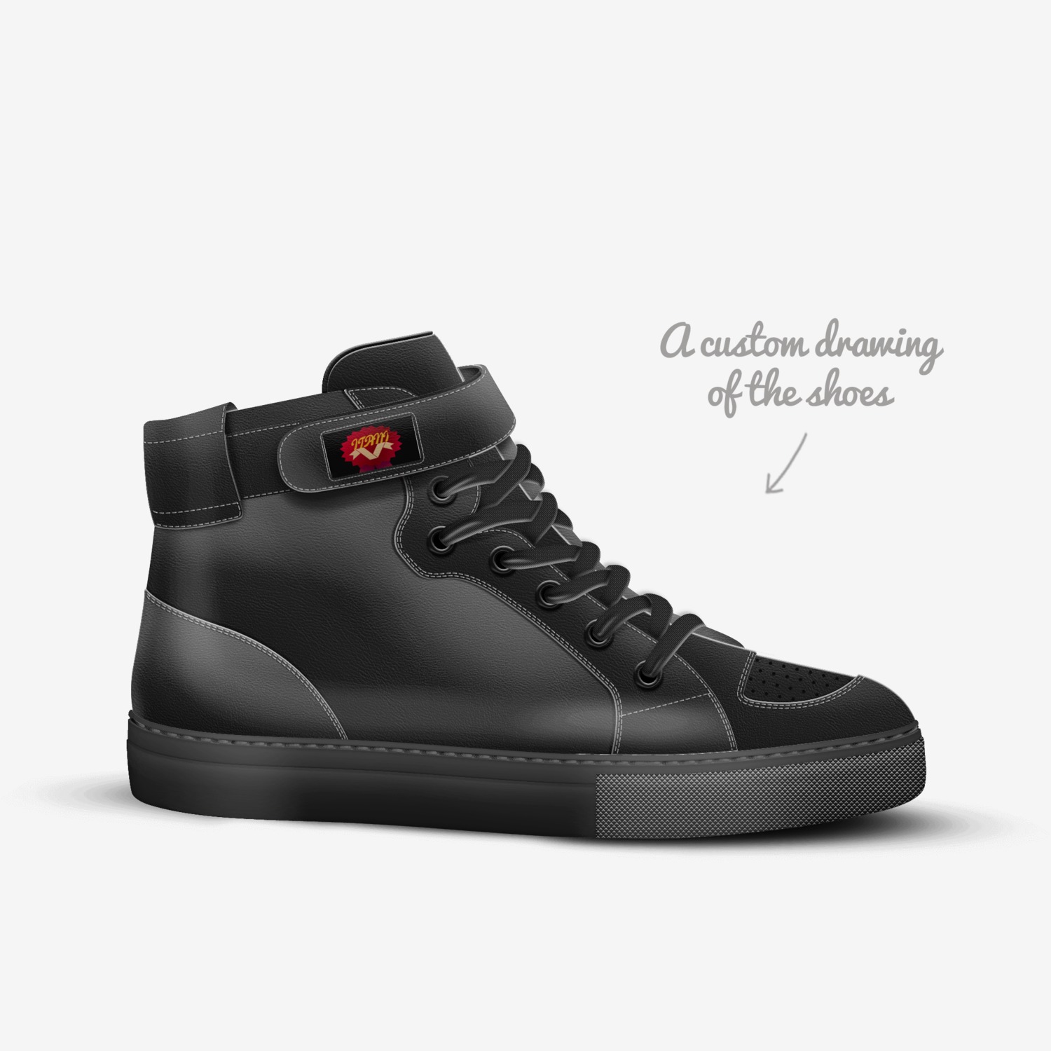 ITANI custom made in Italy shoes by Amanda J. Itani | Sketch view