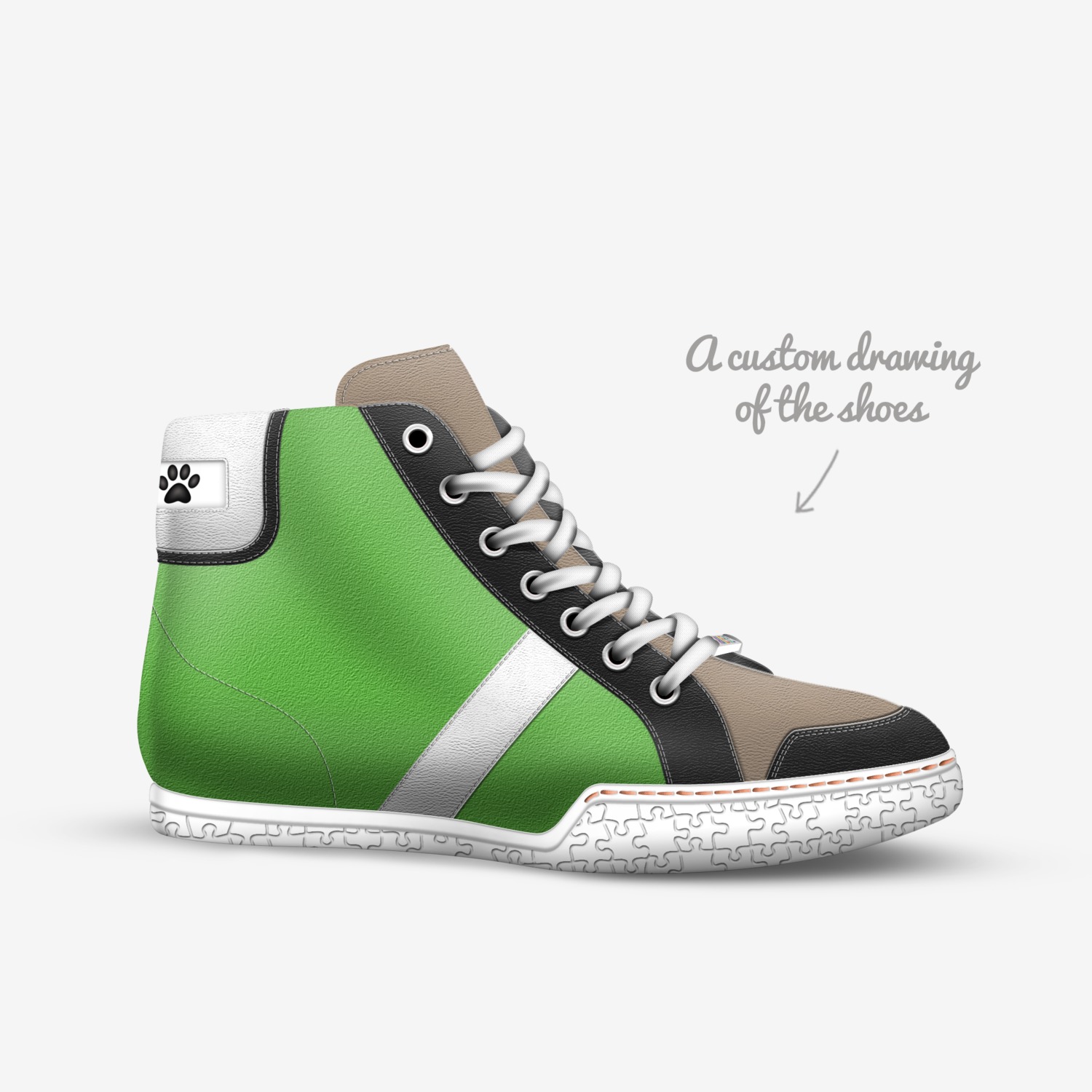 DDP..."FOCUSED" custom made in Italy shoes by Ray Getdamugga Blake | Sketch view