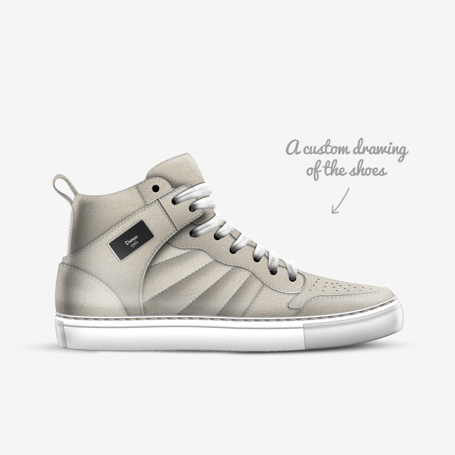 Demac custom made in Italy shoes by Demarcus Mccullough | Sketch view