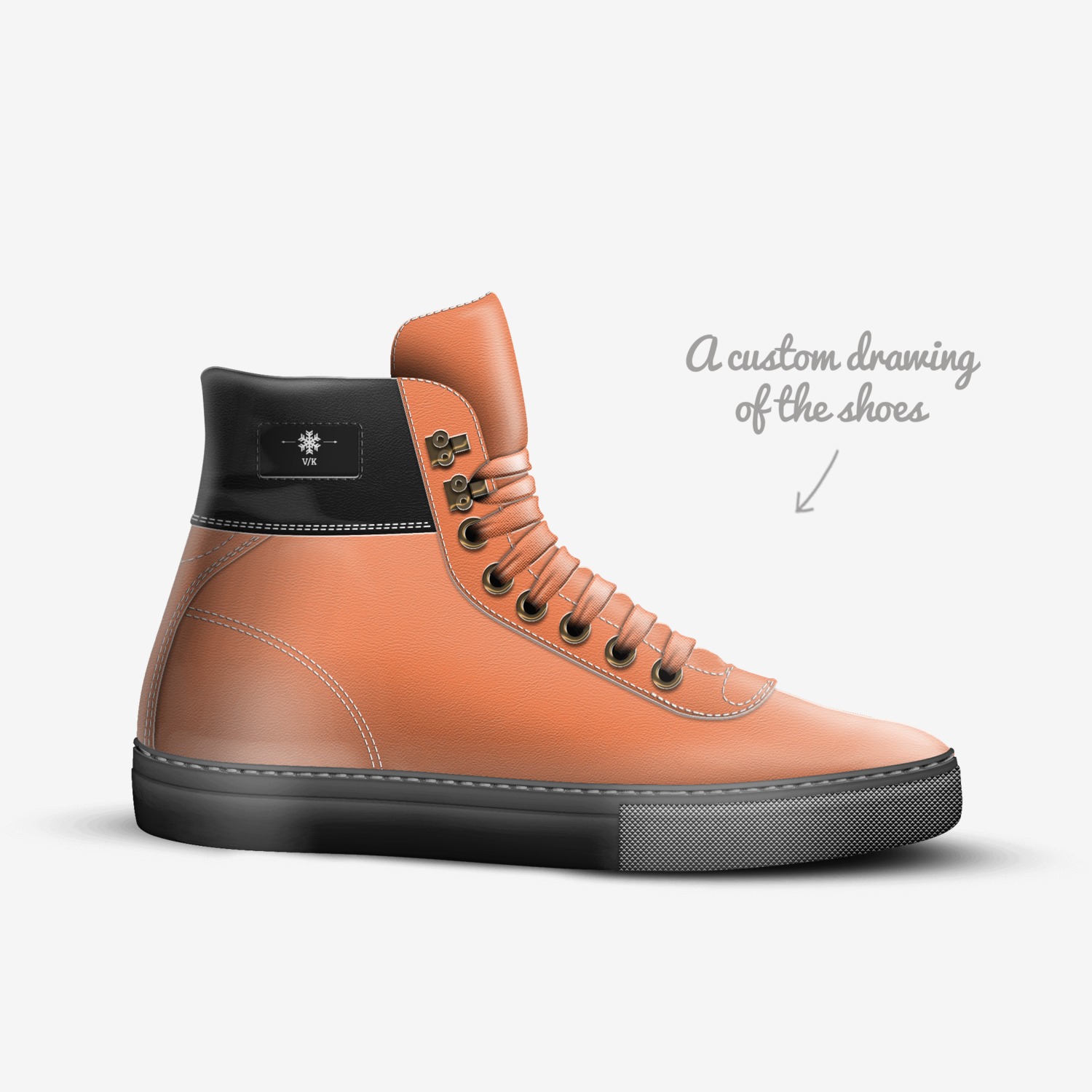 VK.13/7s custom made in Italy shoes by Jude Cyphers | Sketch view
