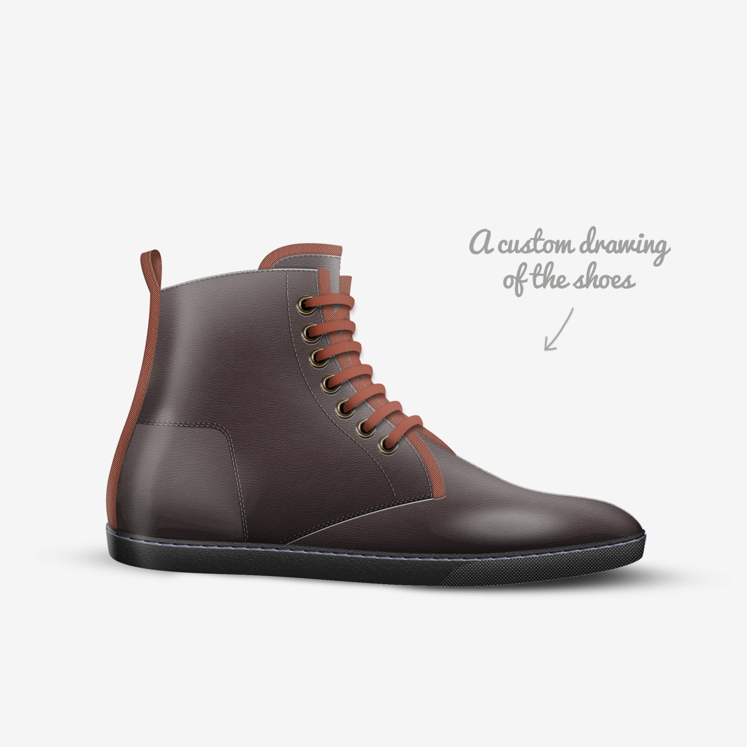 VK.13/7s custom made in Italy shoes by Jude Cyphers | Sketch view