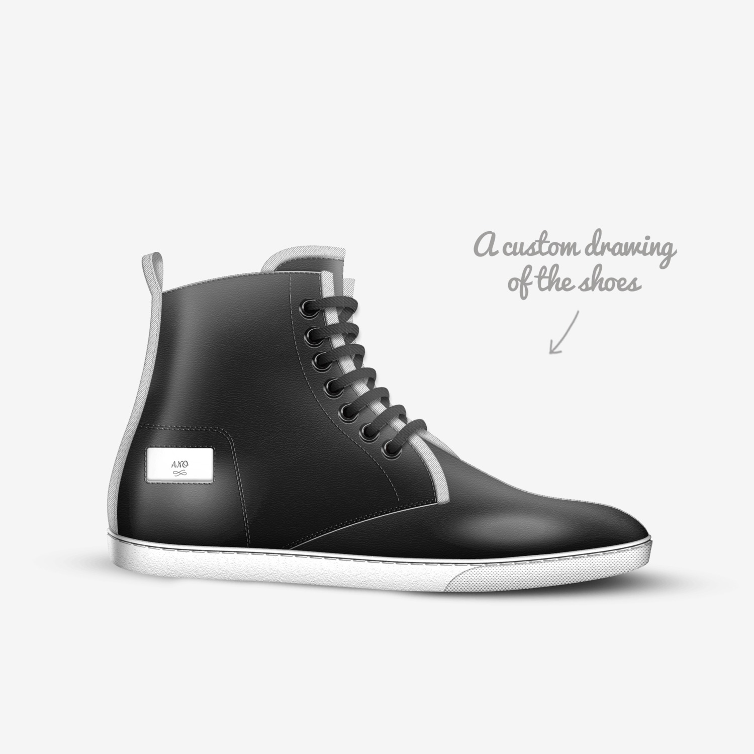 ANO custom made in Italy shoes by Patrick Richardson | Sketch view