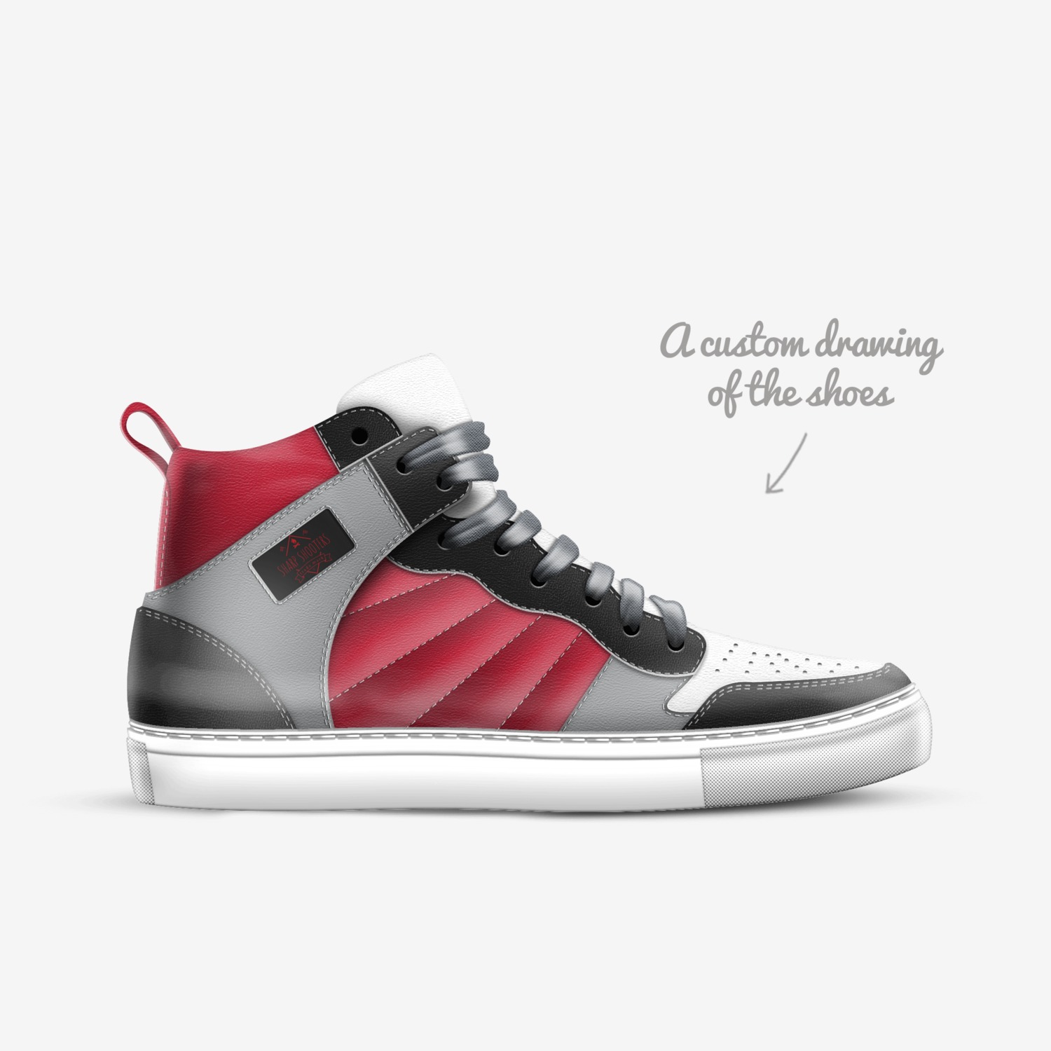 Sharp Shooters custom made in Italy shoes by Conor Wirth | Sketch view