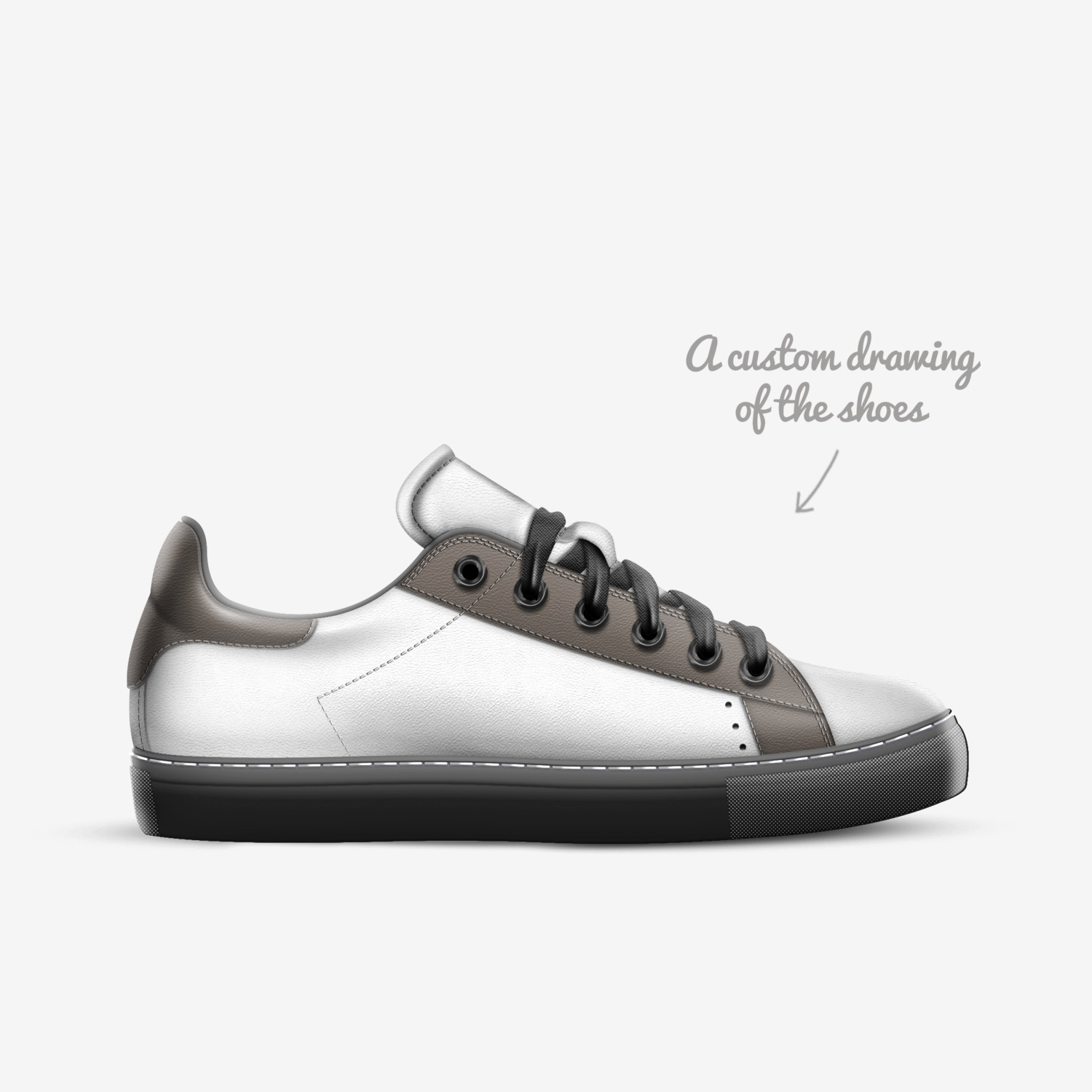 Veeks custom made in Italy shoes by Famade Victor | Sketch view