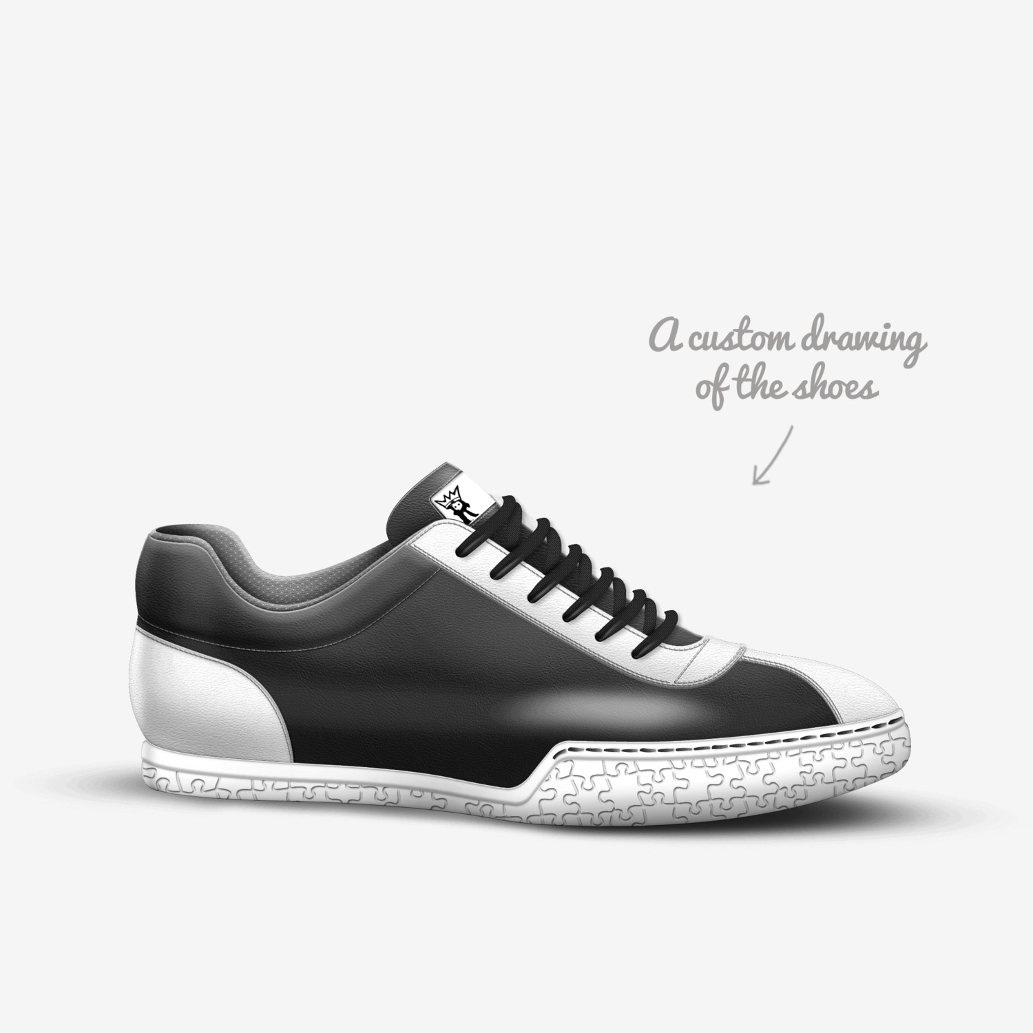 GR custom made in Italy shoes by Monaco Par | Sketch view