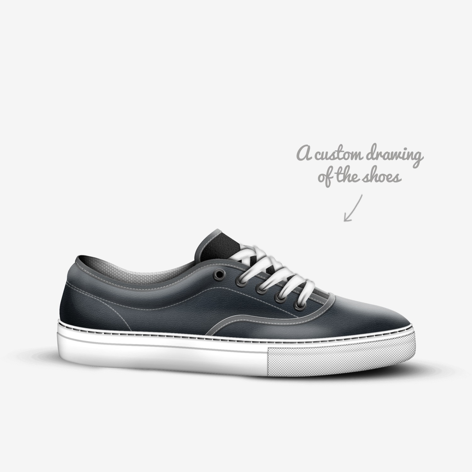 rawr custom made in Italy shoes by Bethany Elliott | Sketch view
