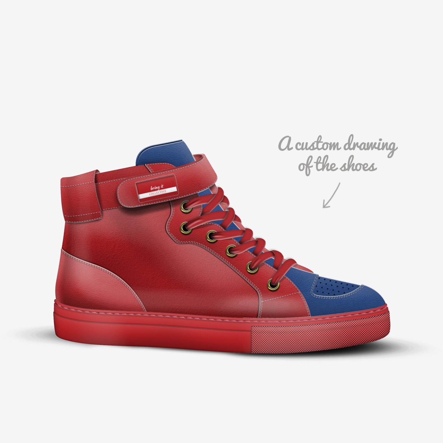 bring it custom made in Italy shoes by Javonne | Sketch view