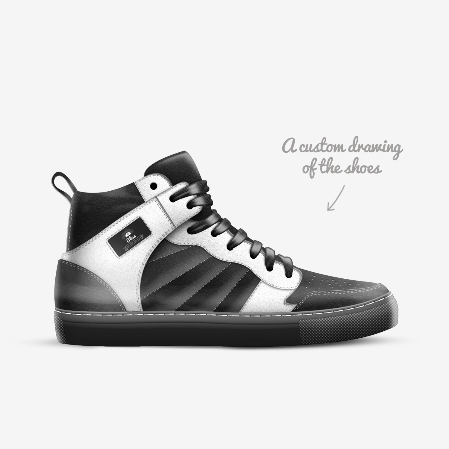 Bliss custom made in Italy shoes by Jacob Bliss | Sketch view