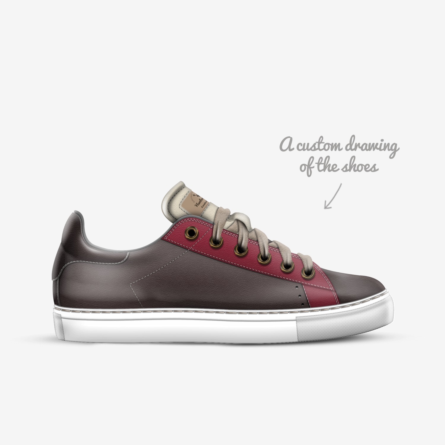 Palmers custom made in Italy shoes by Todd Harrell | Sketch view