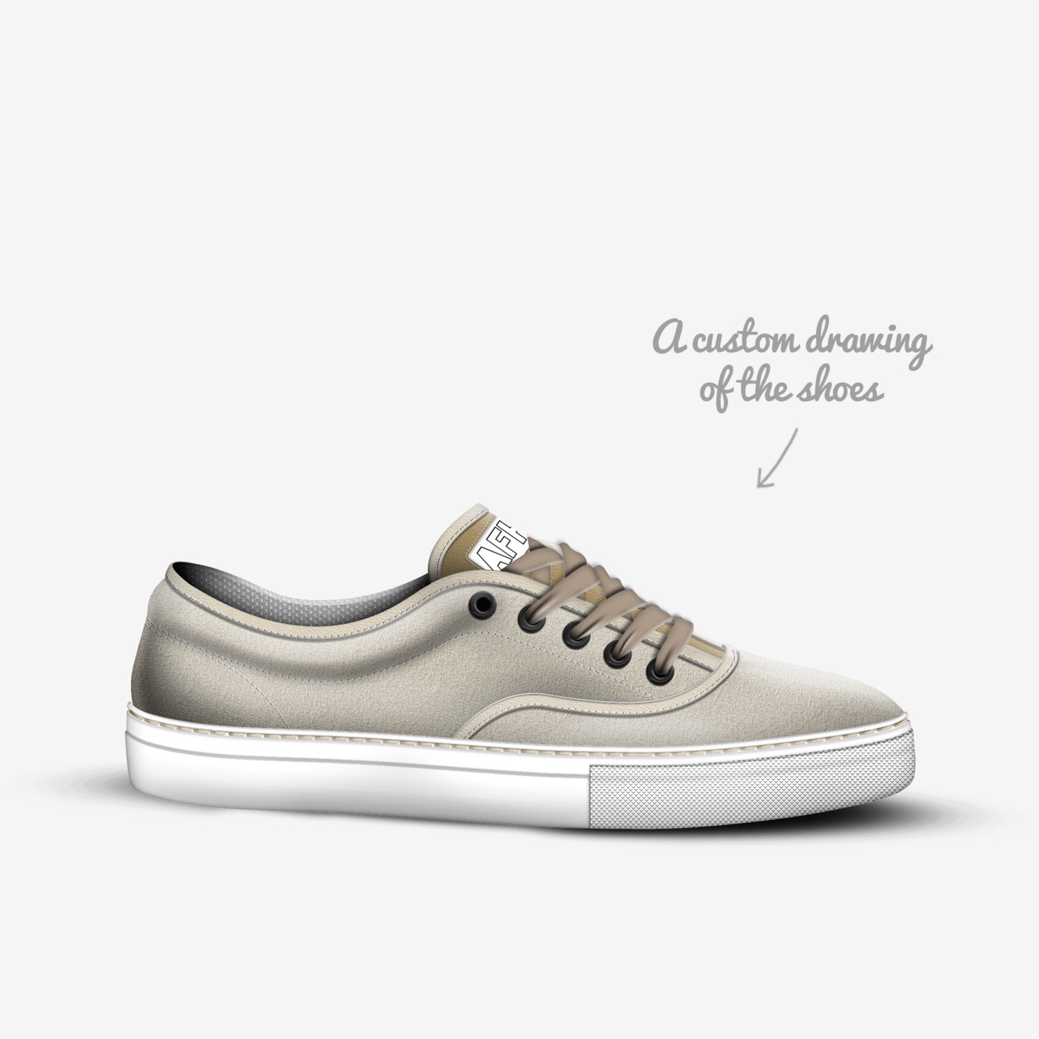 GAFH custom made in Italy shoes by Guillermo Aguirre | Sketch view